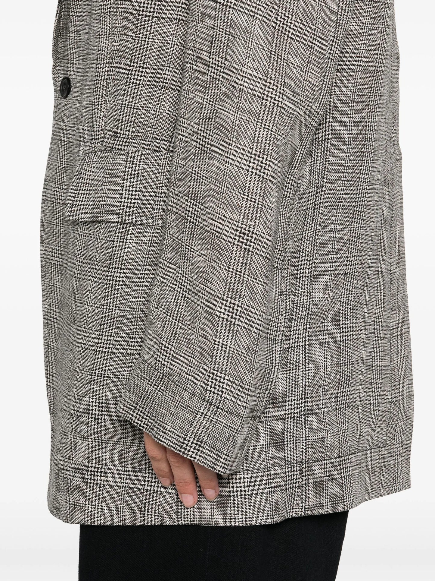 Prince of Wales check-patterned blazer