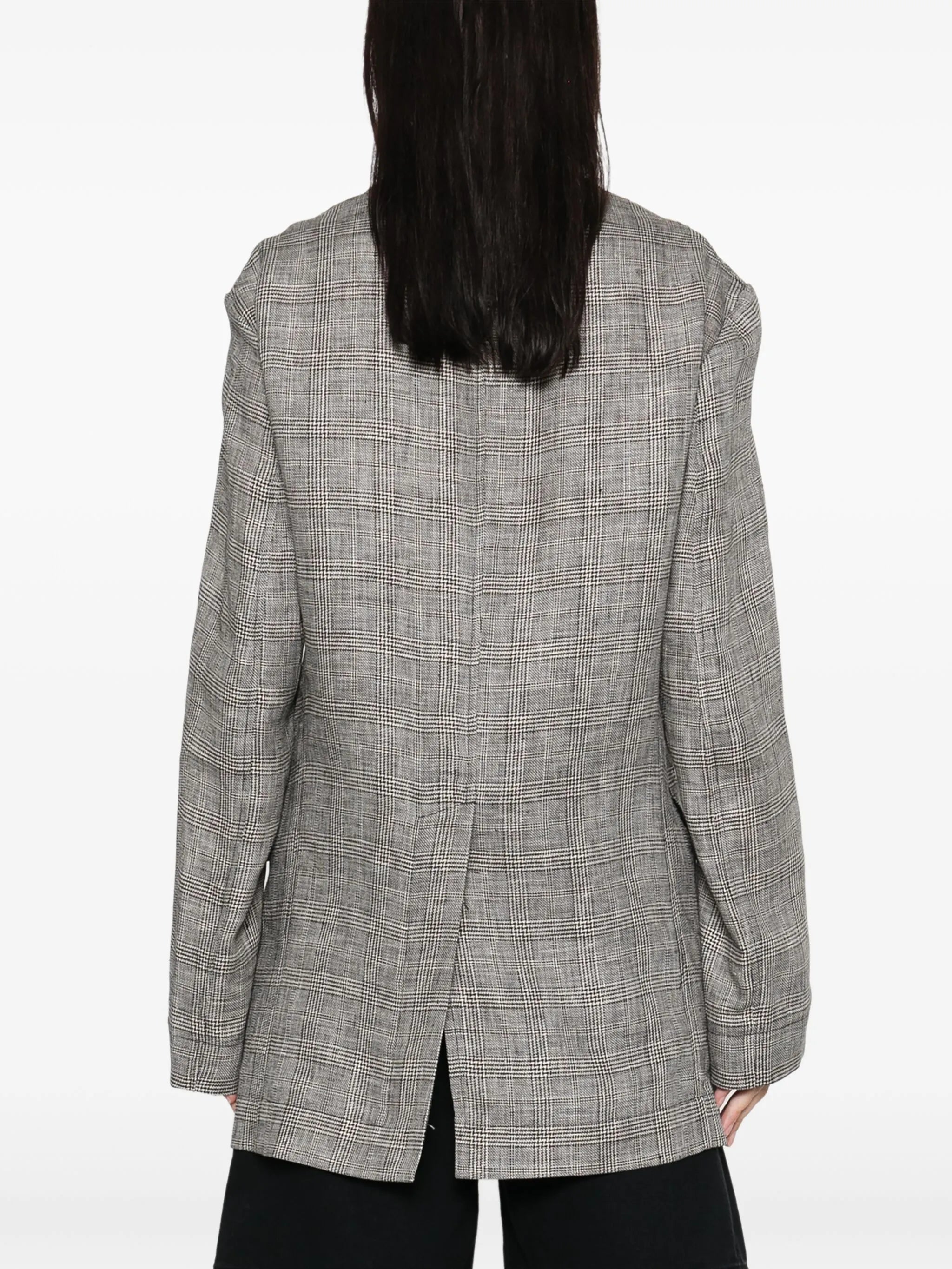 Prince of Wales check-patterned blazer