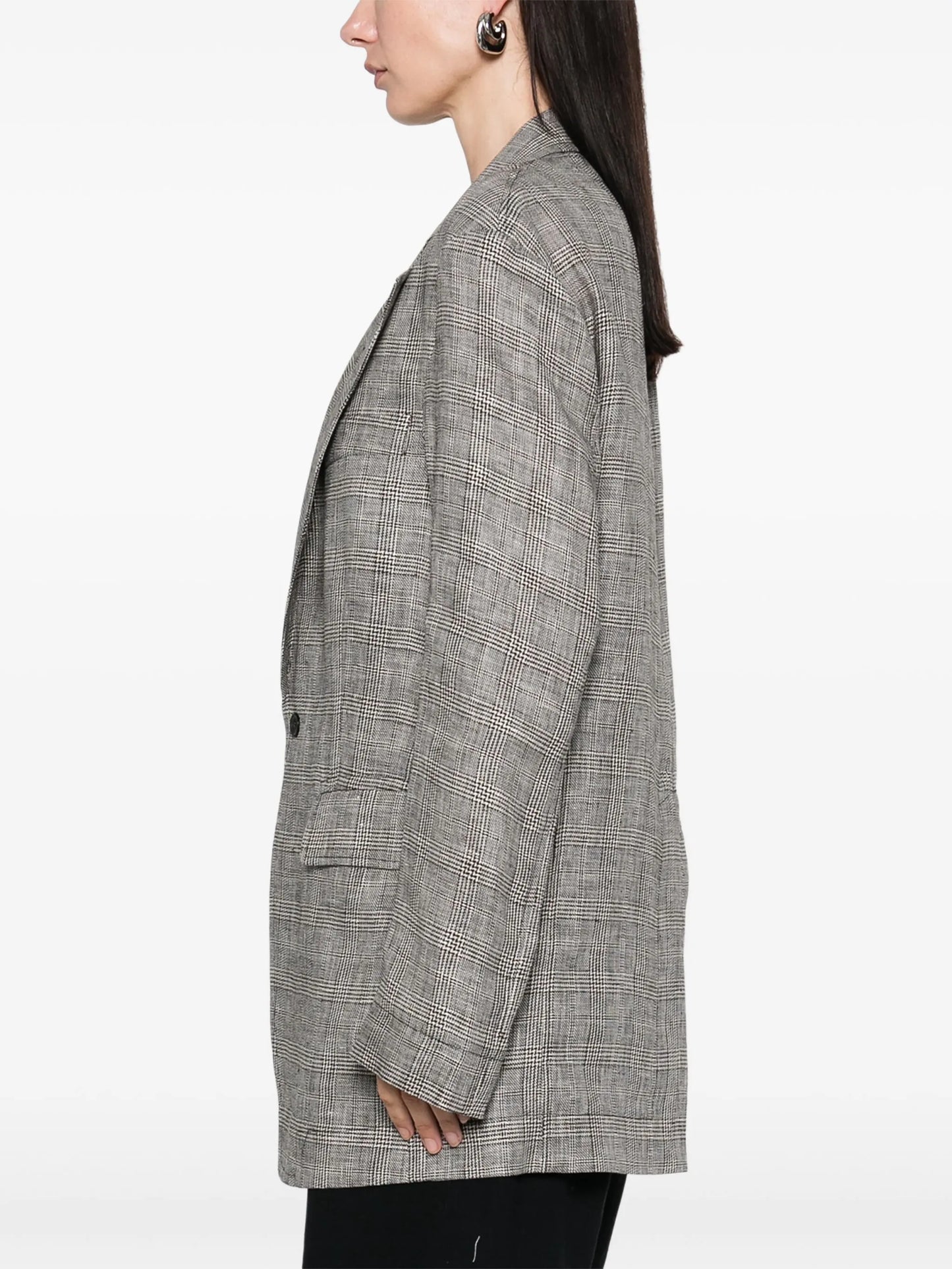 Prince of Wales check-patterned blazer