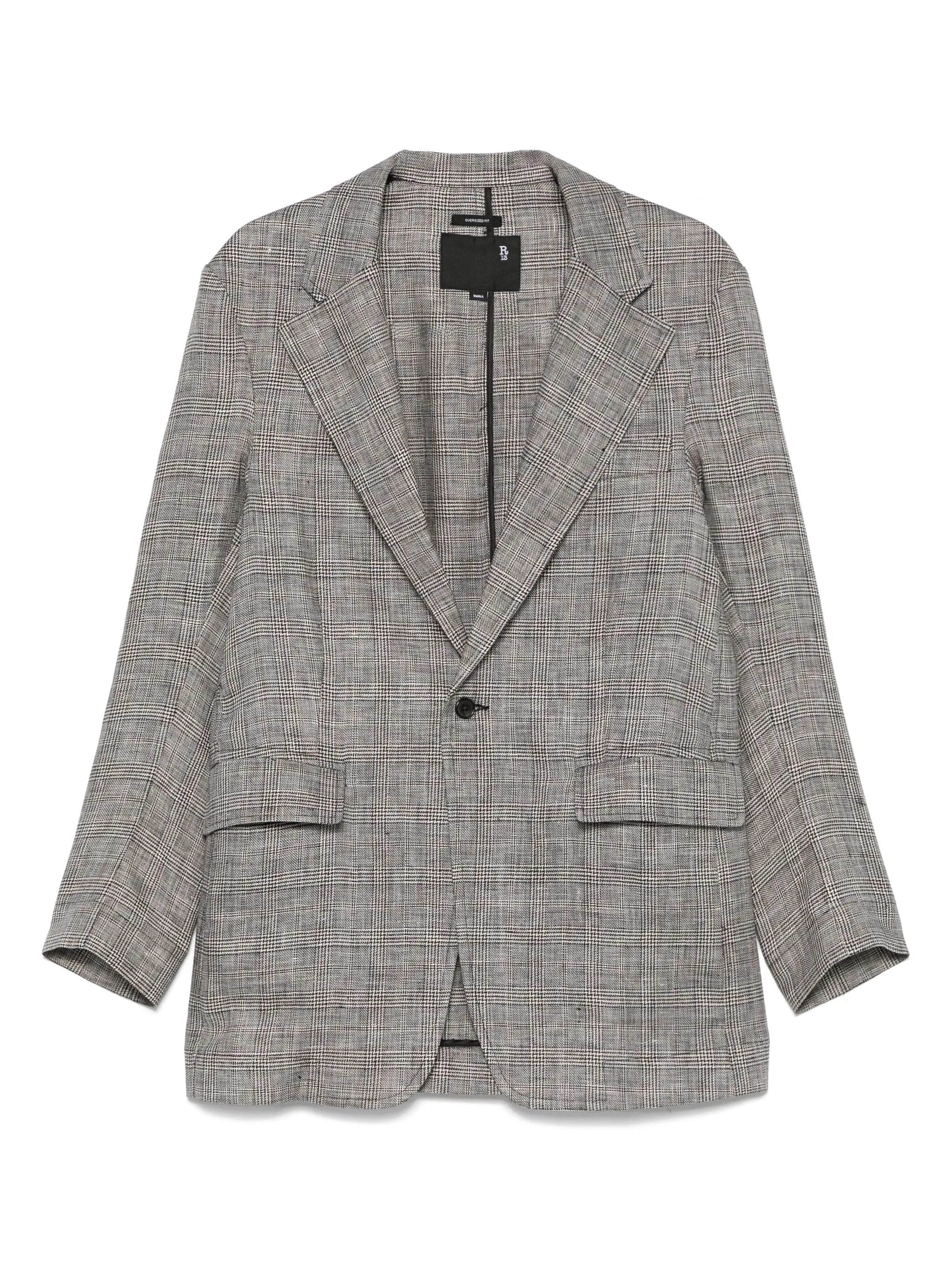 Prince of Wales check-patterned blazer