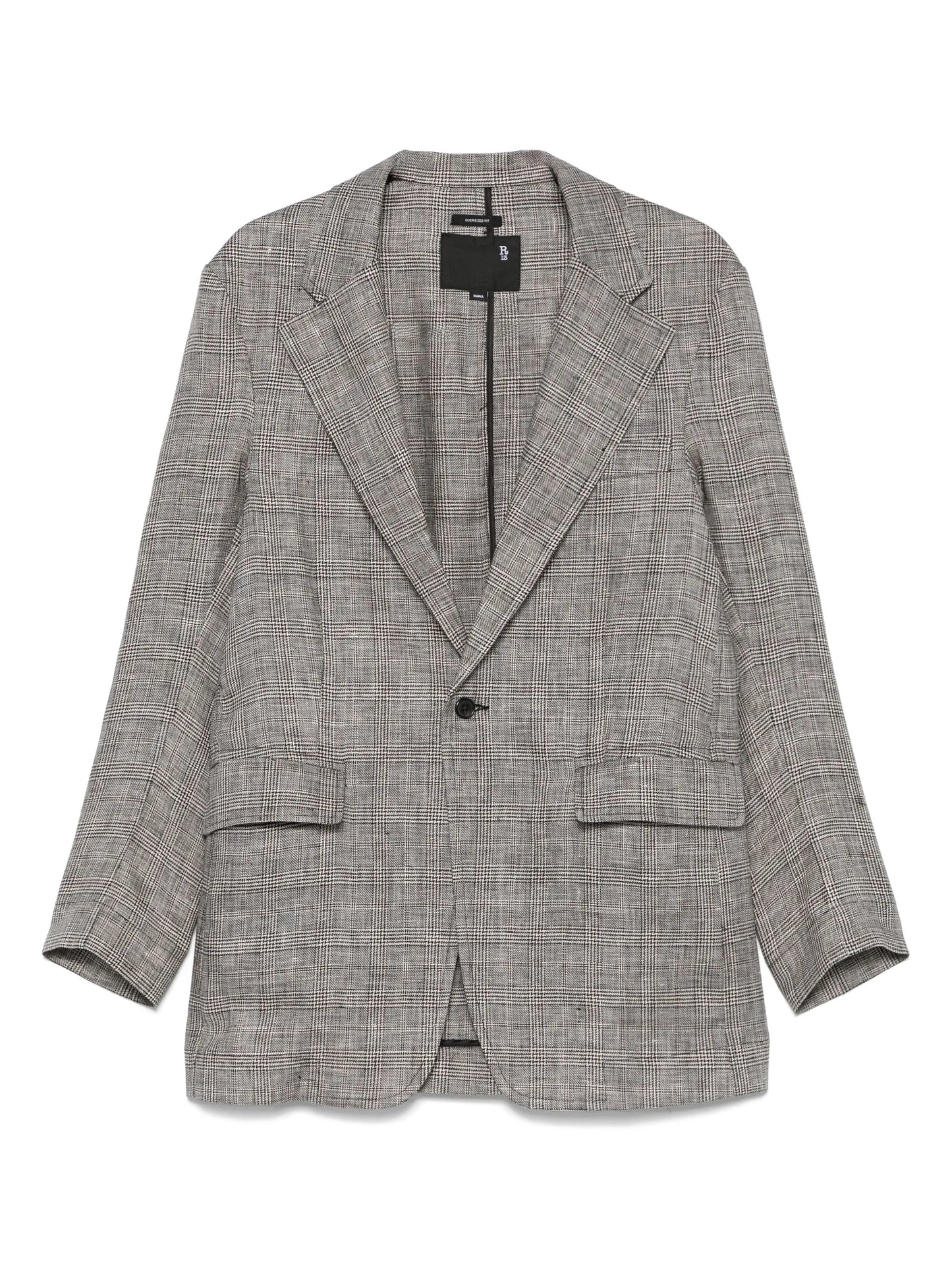 Prince of Wales check-patterned blazer