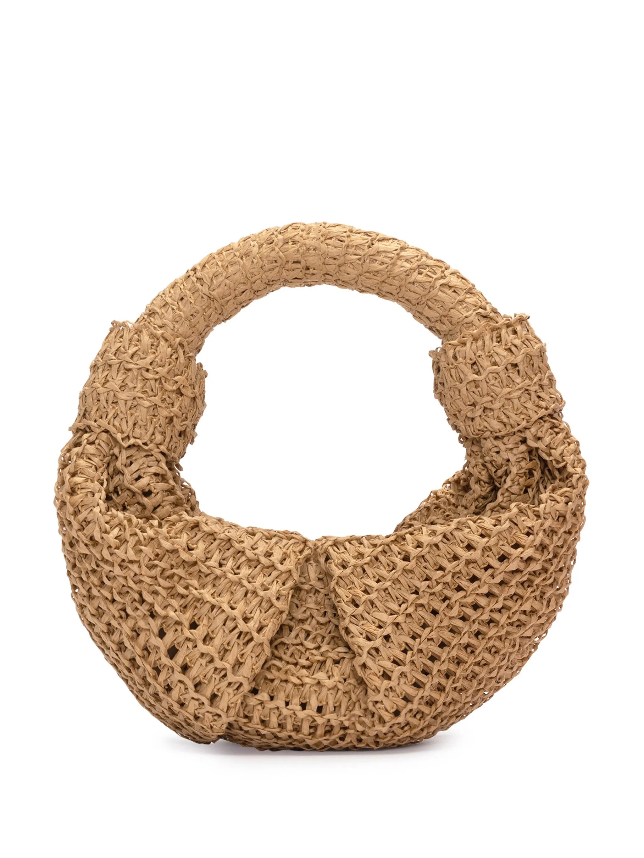 raffia lopsy bag