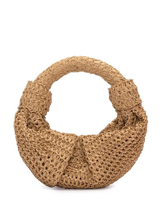 raffia lopsy bag