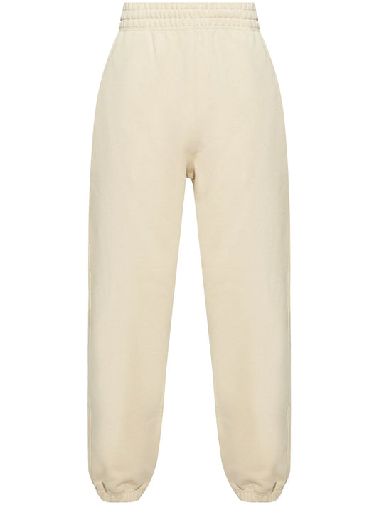 Check Label cotton track pants