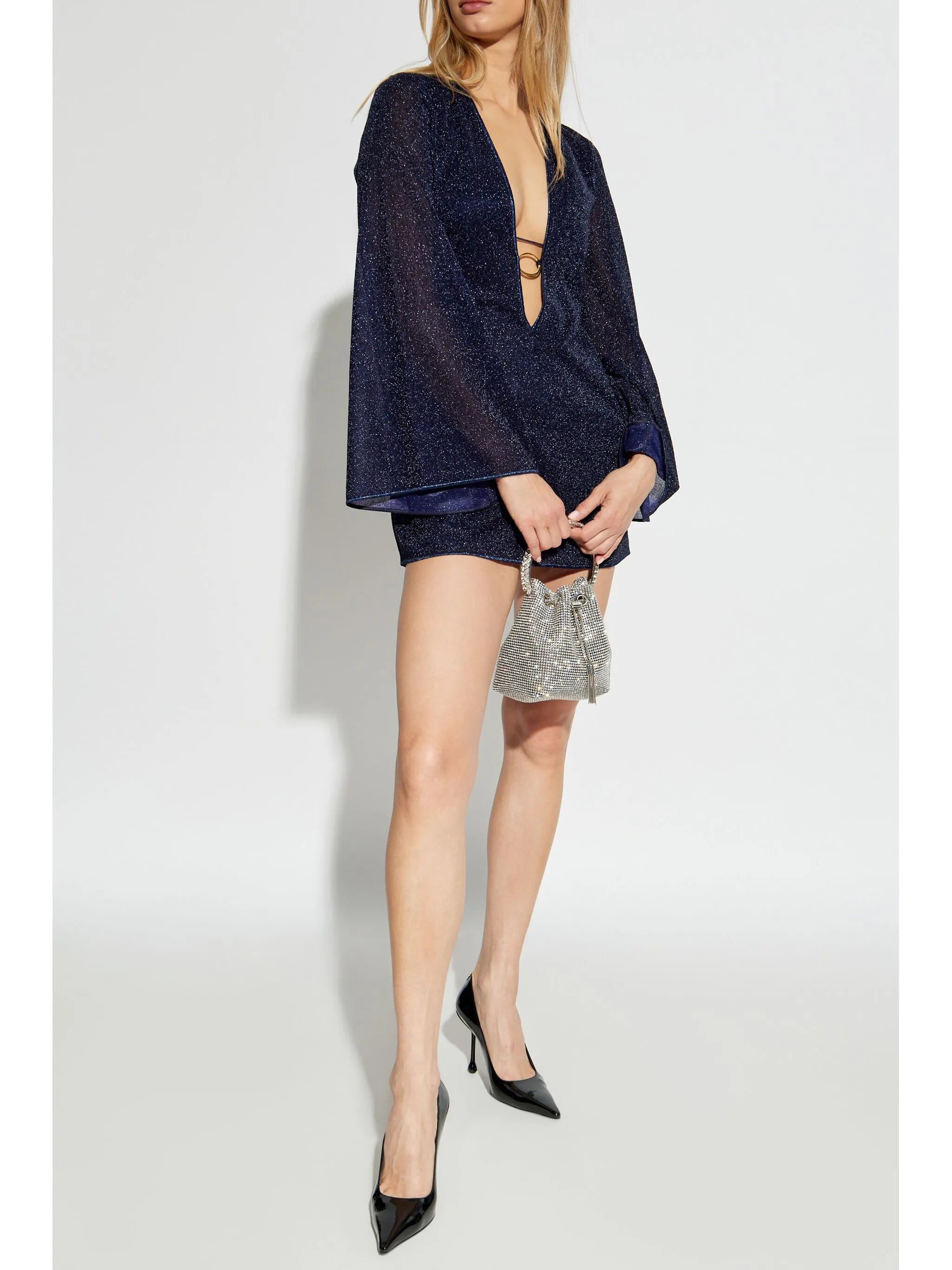 lurex mini dress