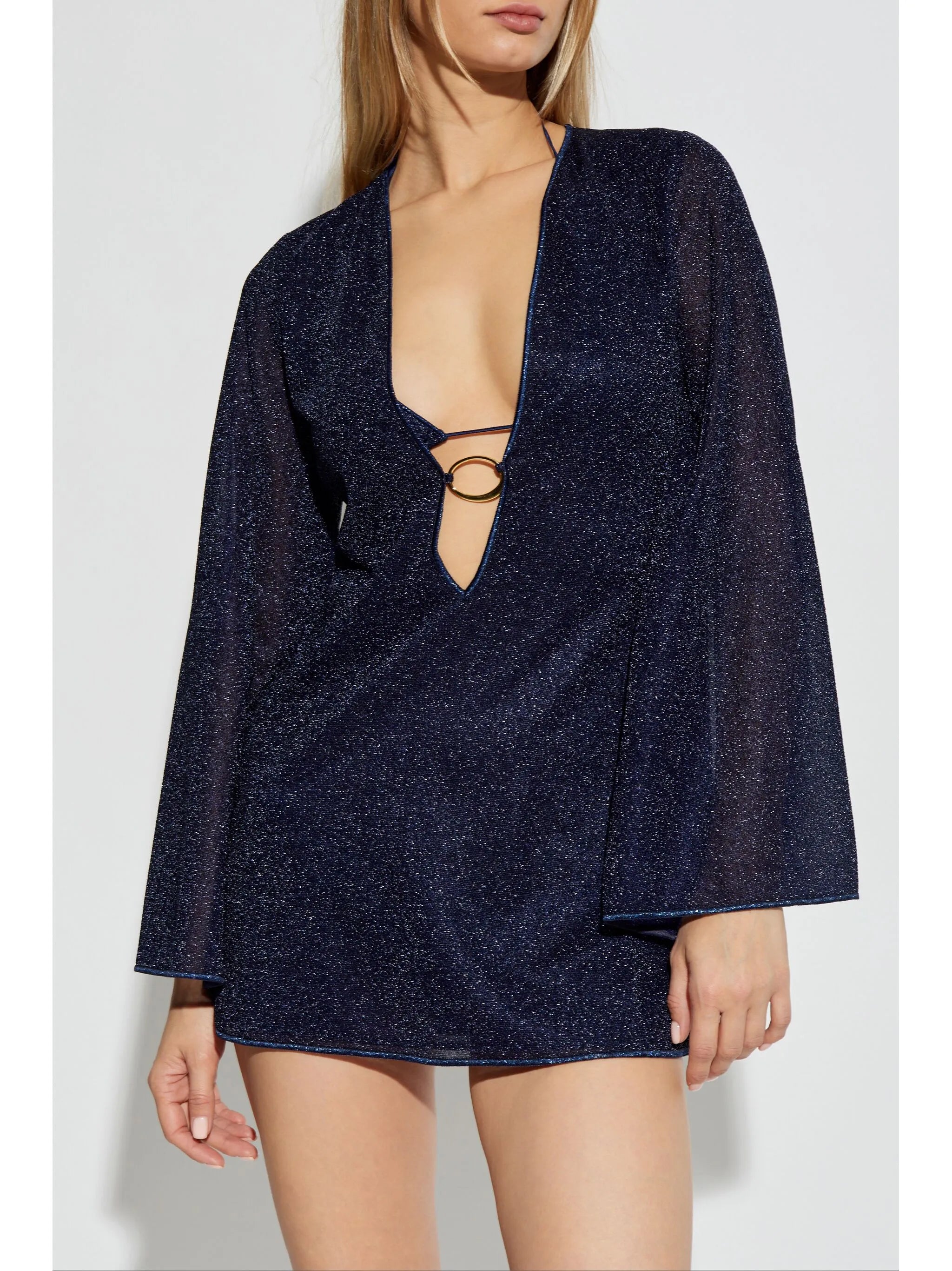 lurex mini dress