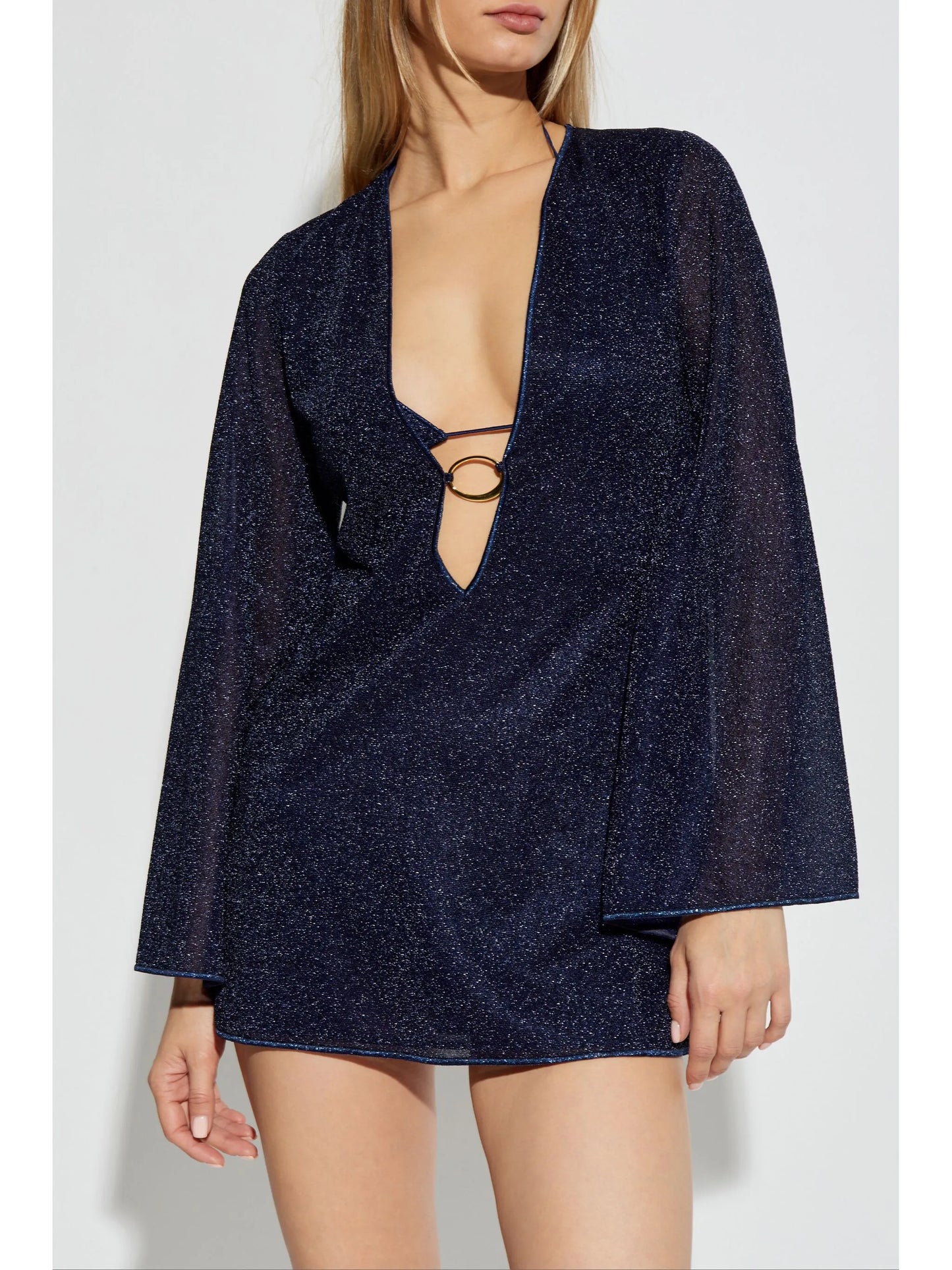 lurex mini dress