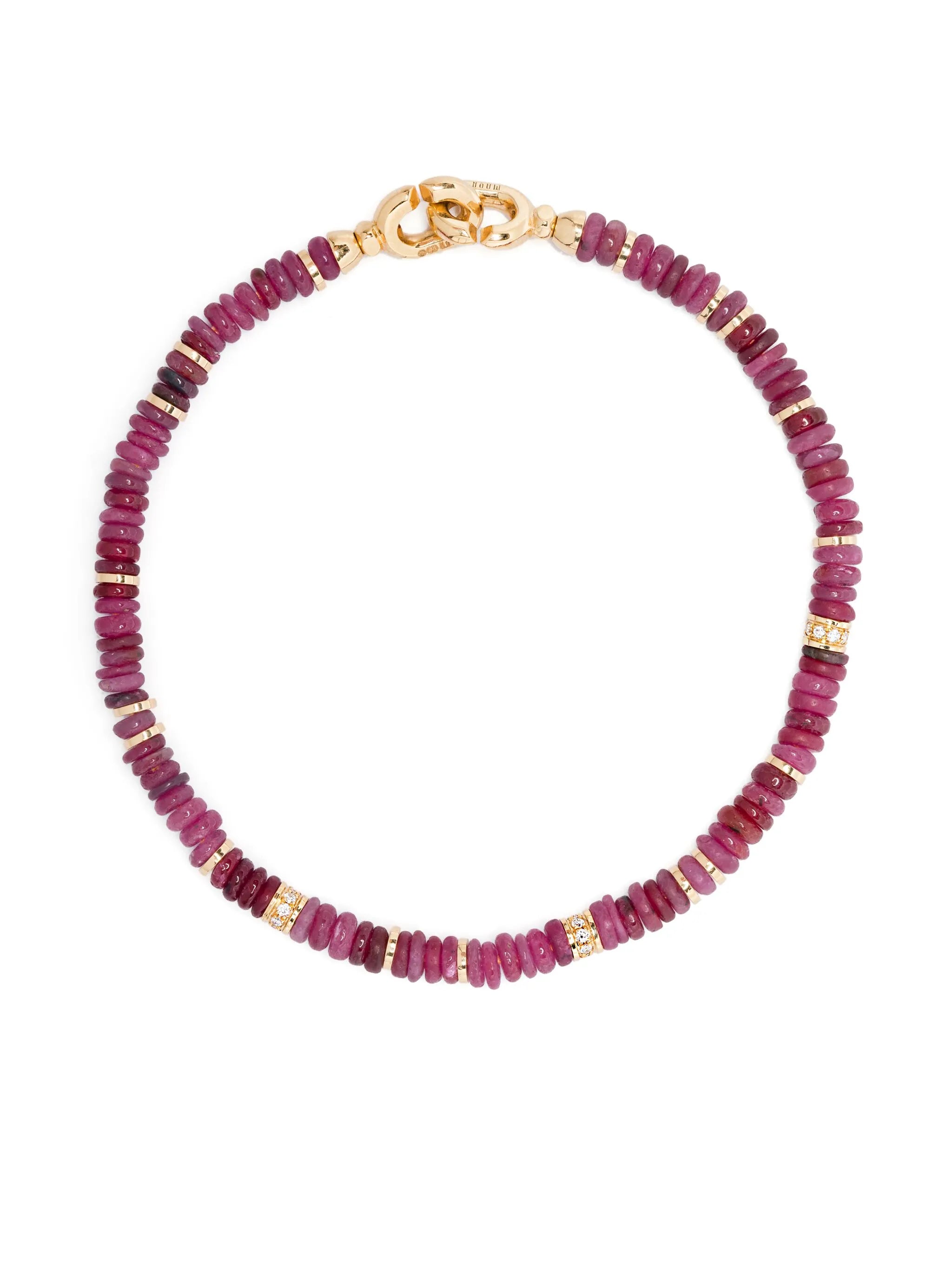 18CT yellow gold Shine diamonds bracelet
