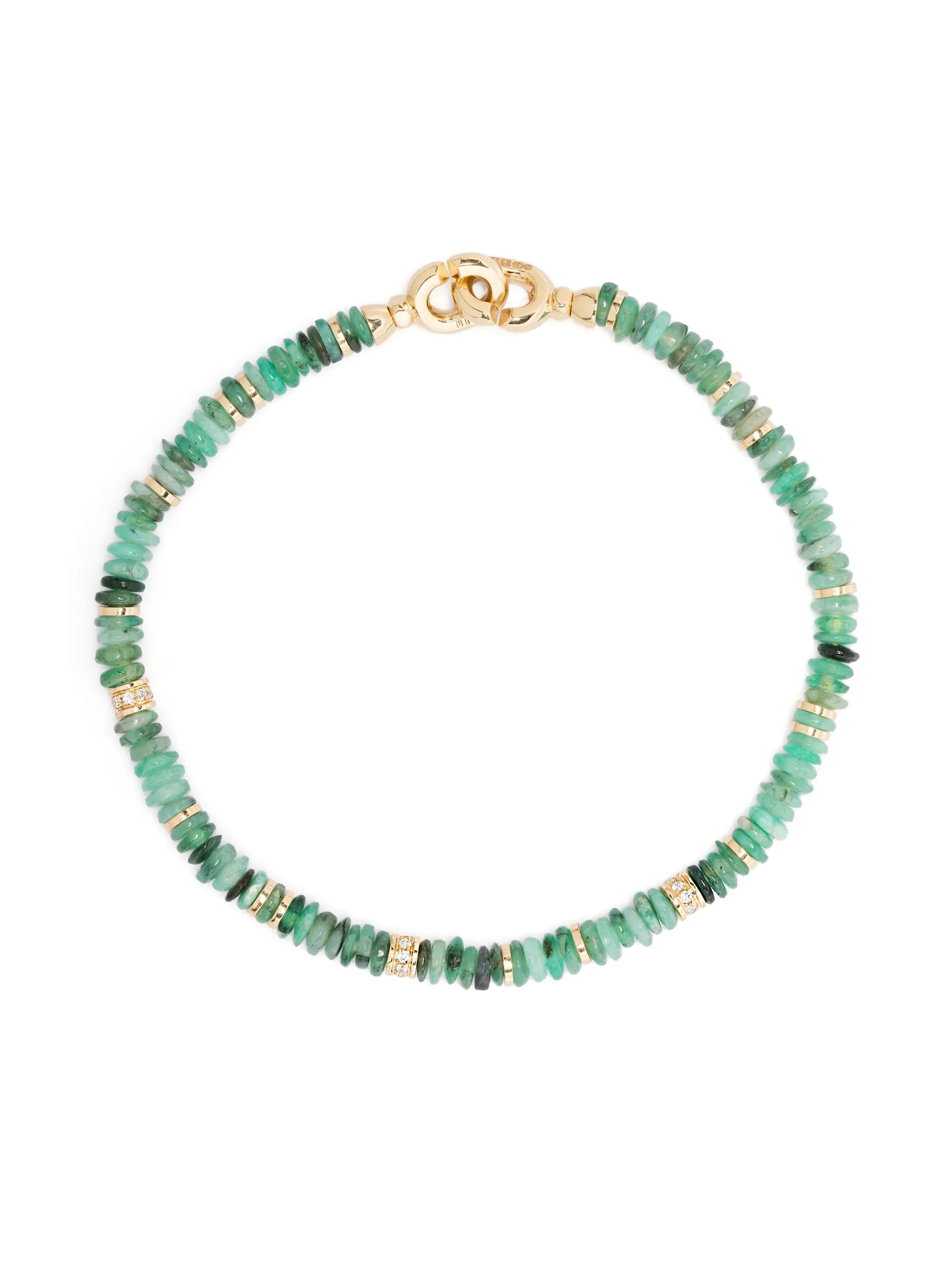 18CT yellow gold Shine diamonds bracelet