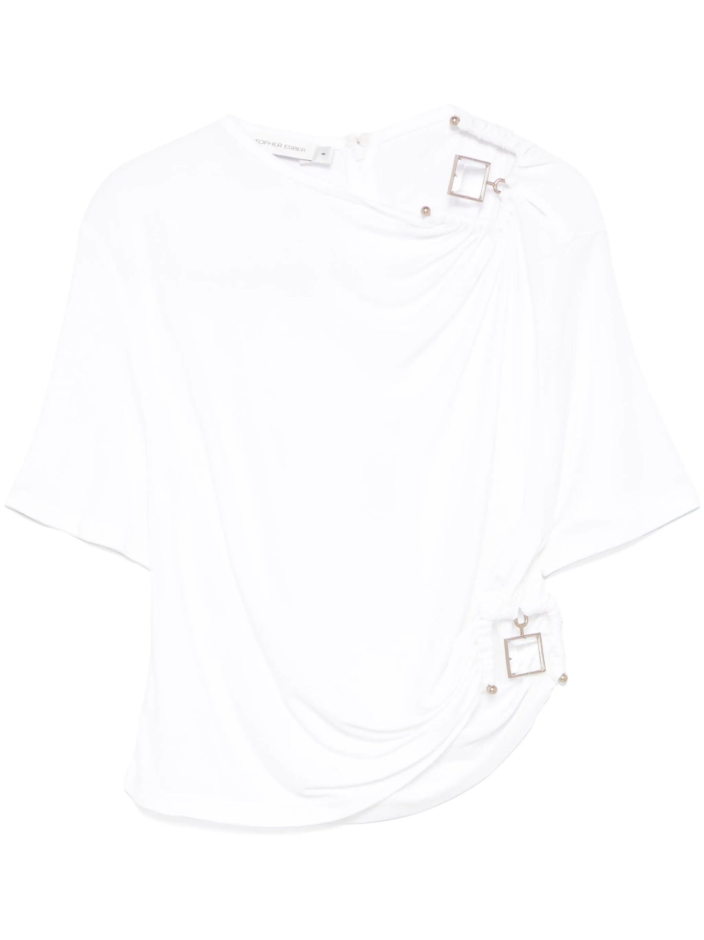 quartz-embellishment crop top