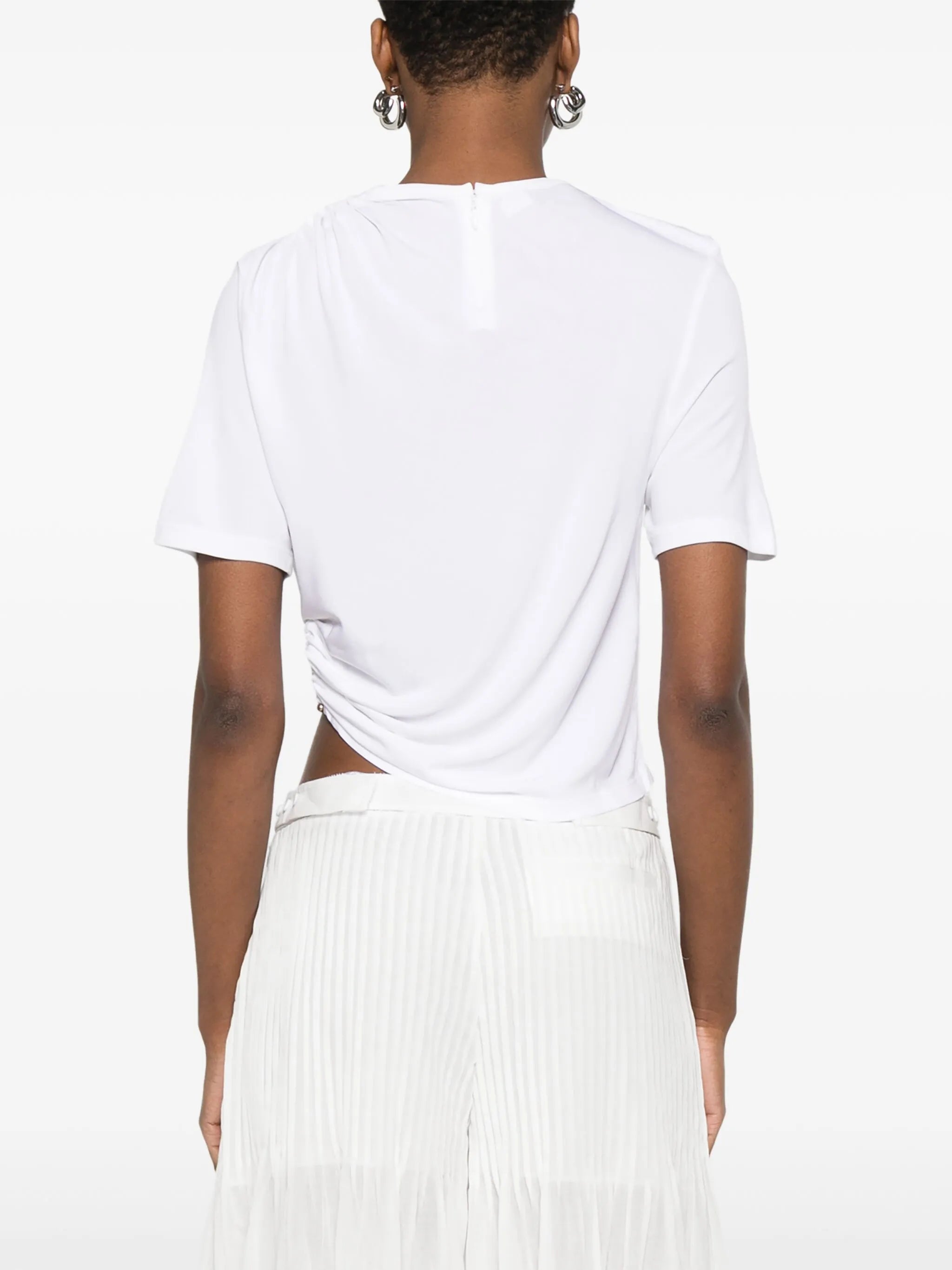 quartz-embellishment crop top