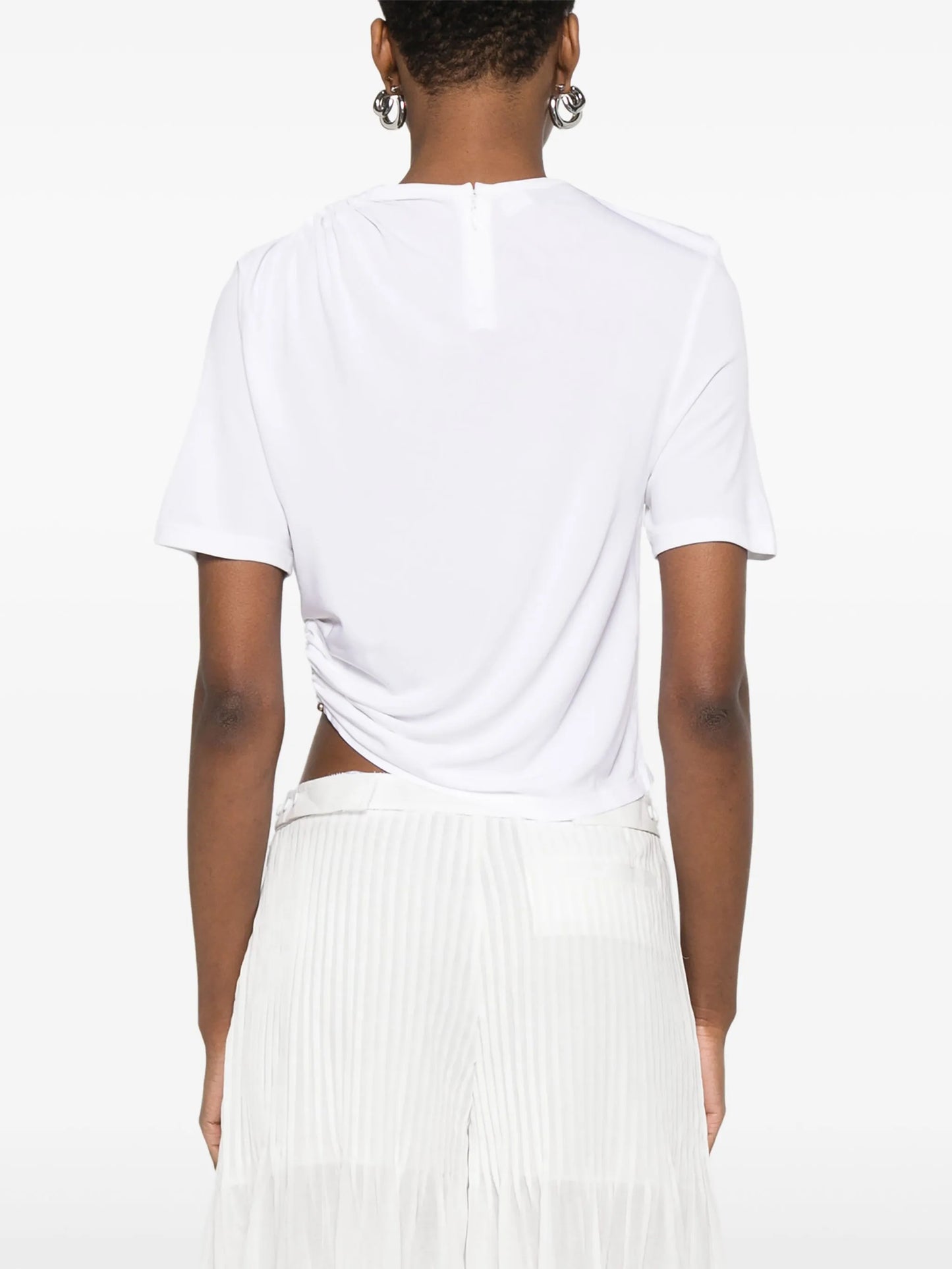 quartz-embellishment crop top