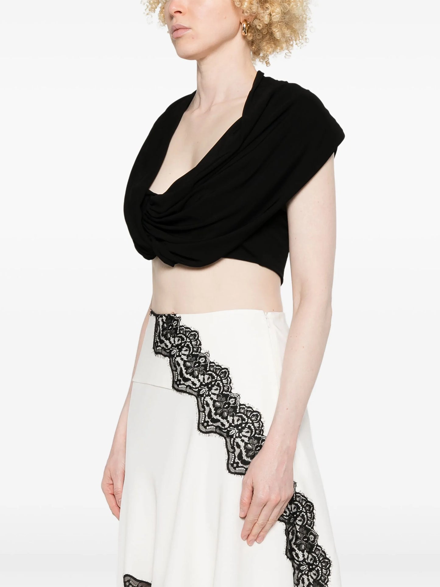 interlock draped top