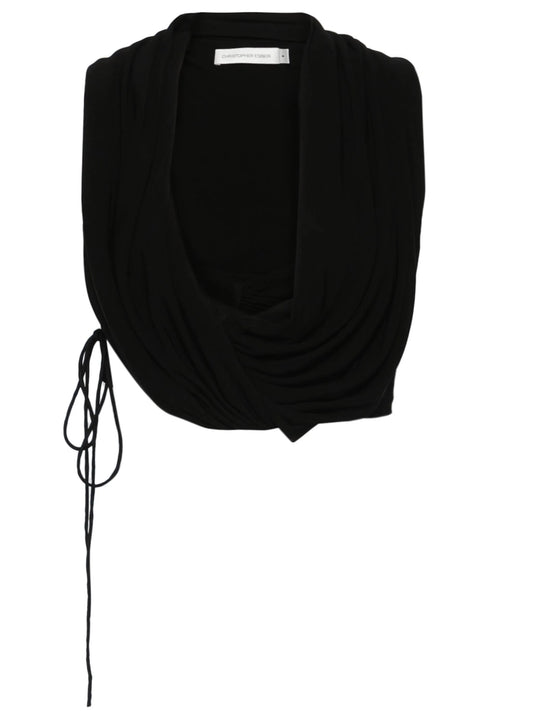 interlock draped top