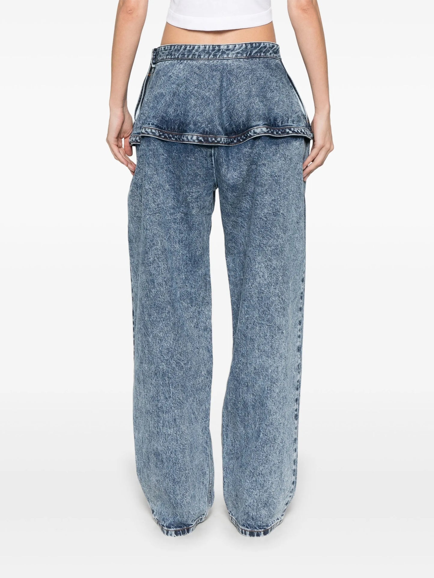 peplum-waist jeans