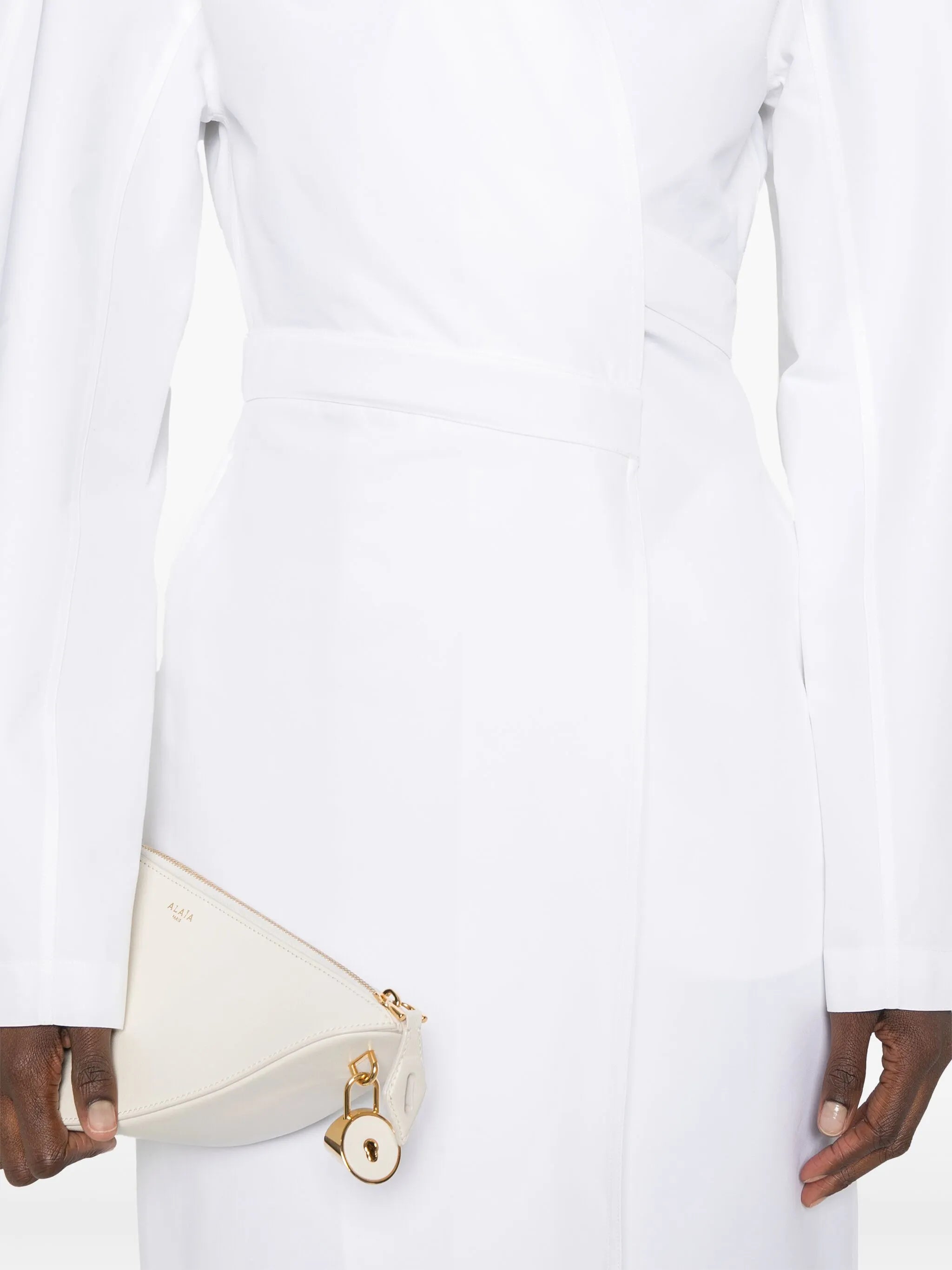 wrap midi dress