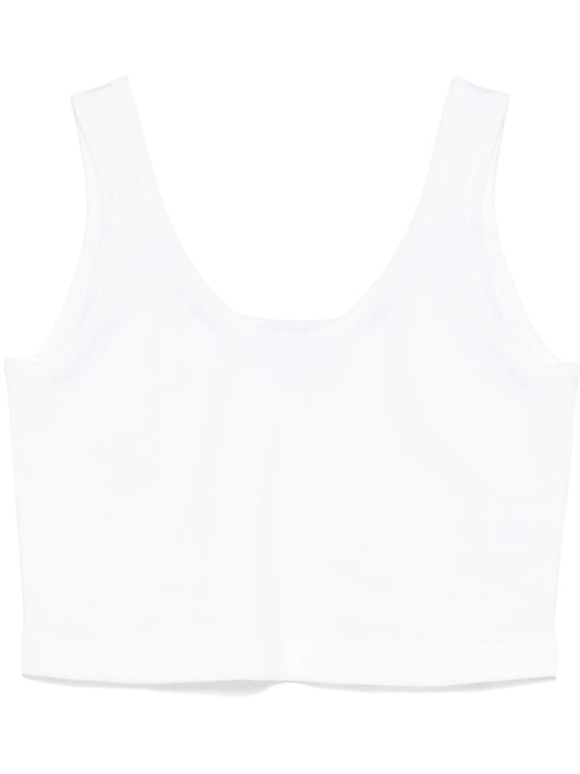 cropped cotton tank top