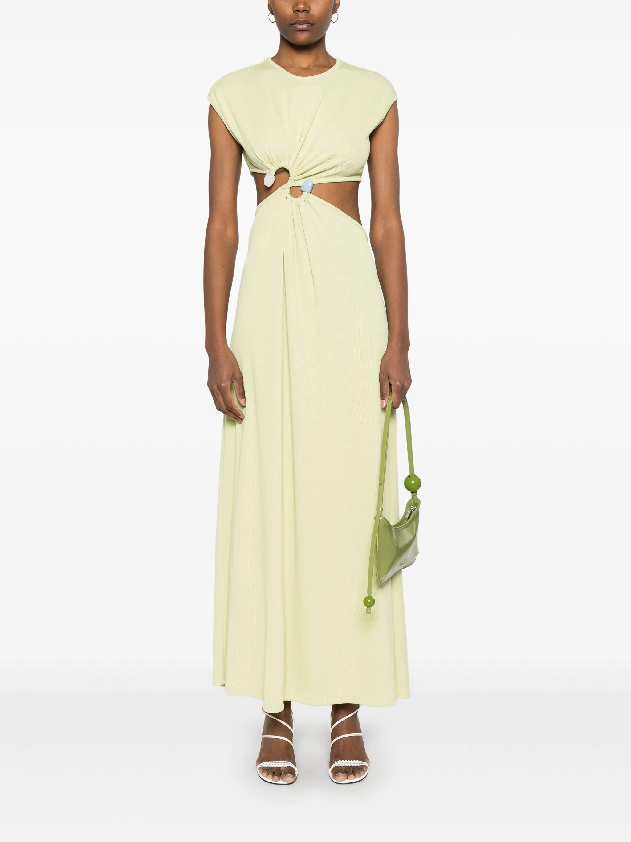S-buckle maxi dress