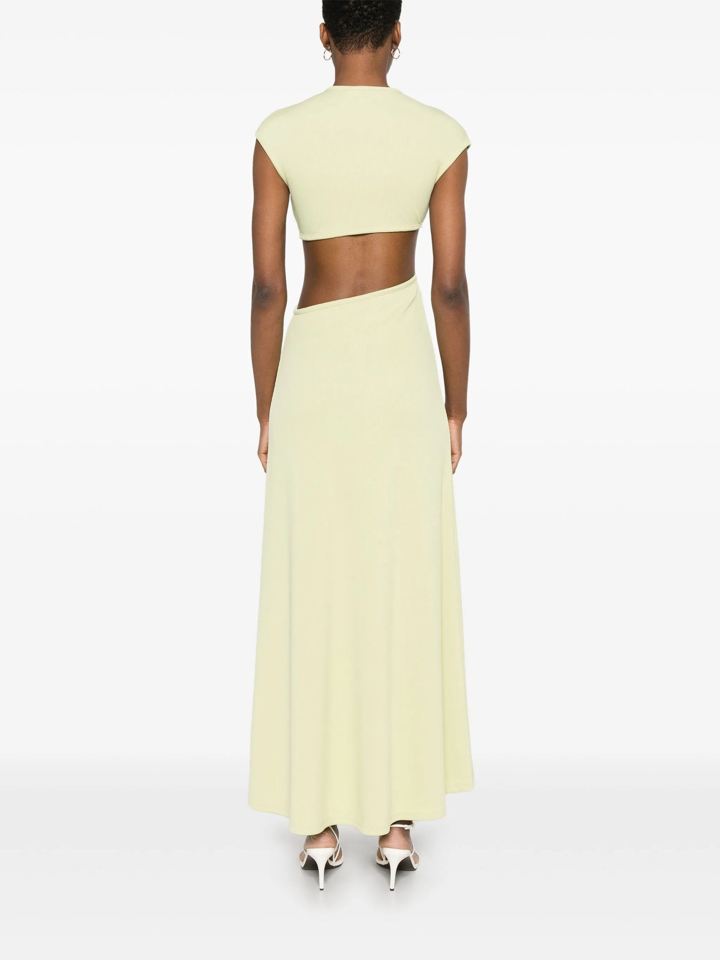 S-buckle maxi dress