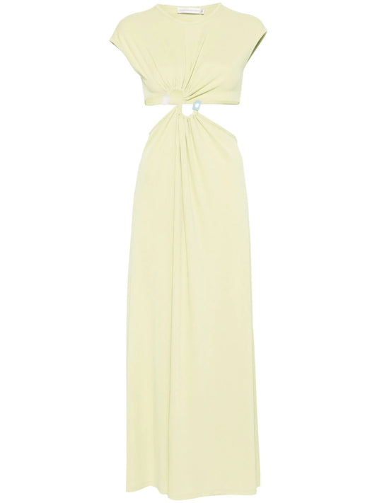 S-buckle maxi dress