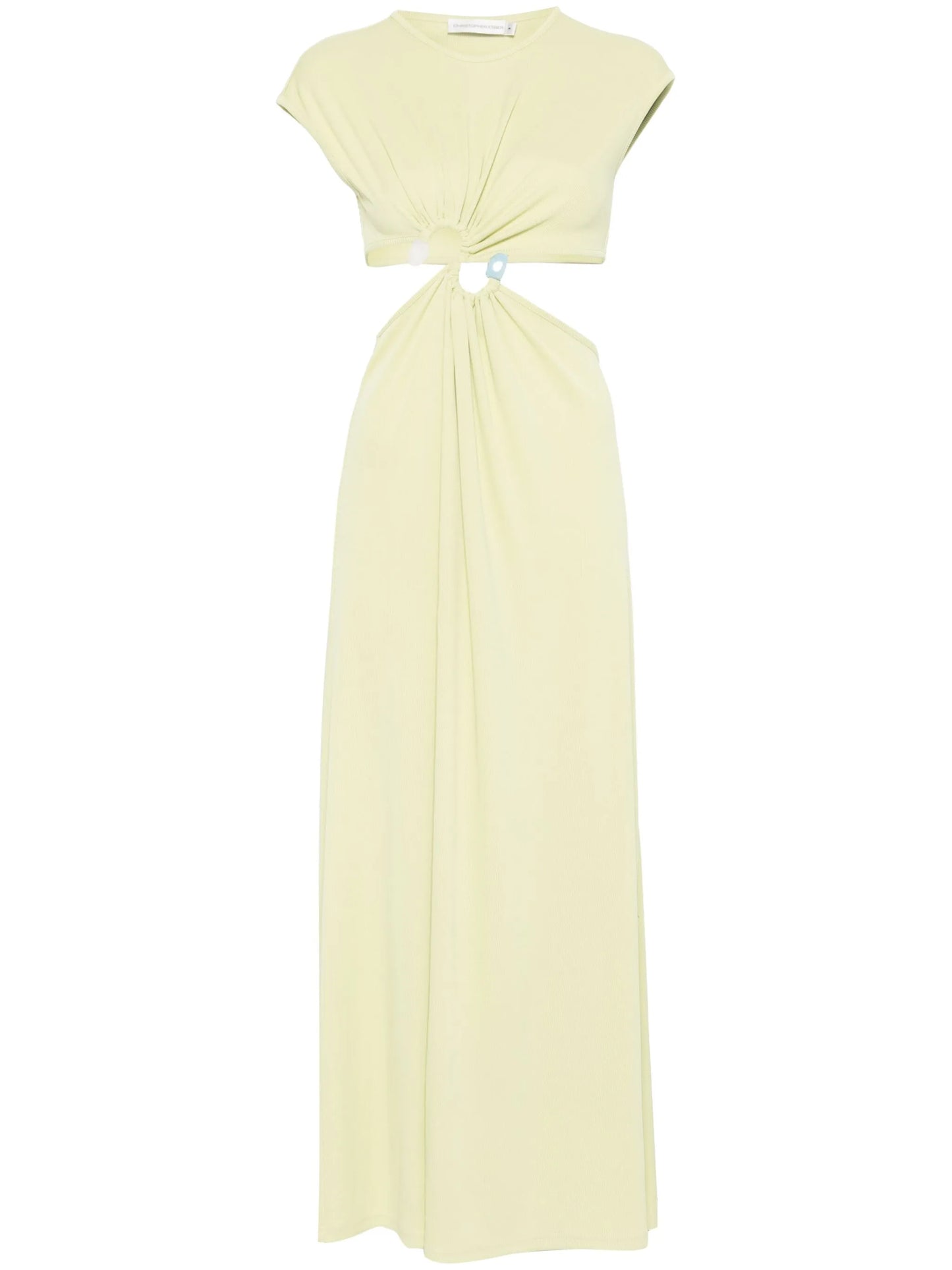 S-buckle maxi dress