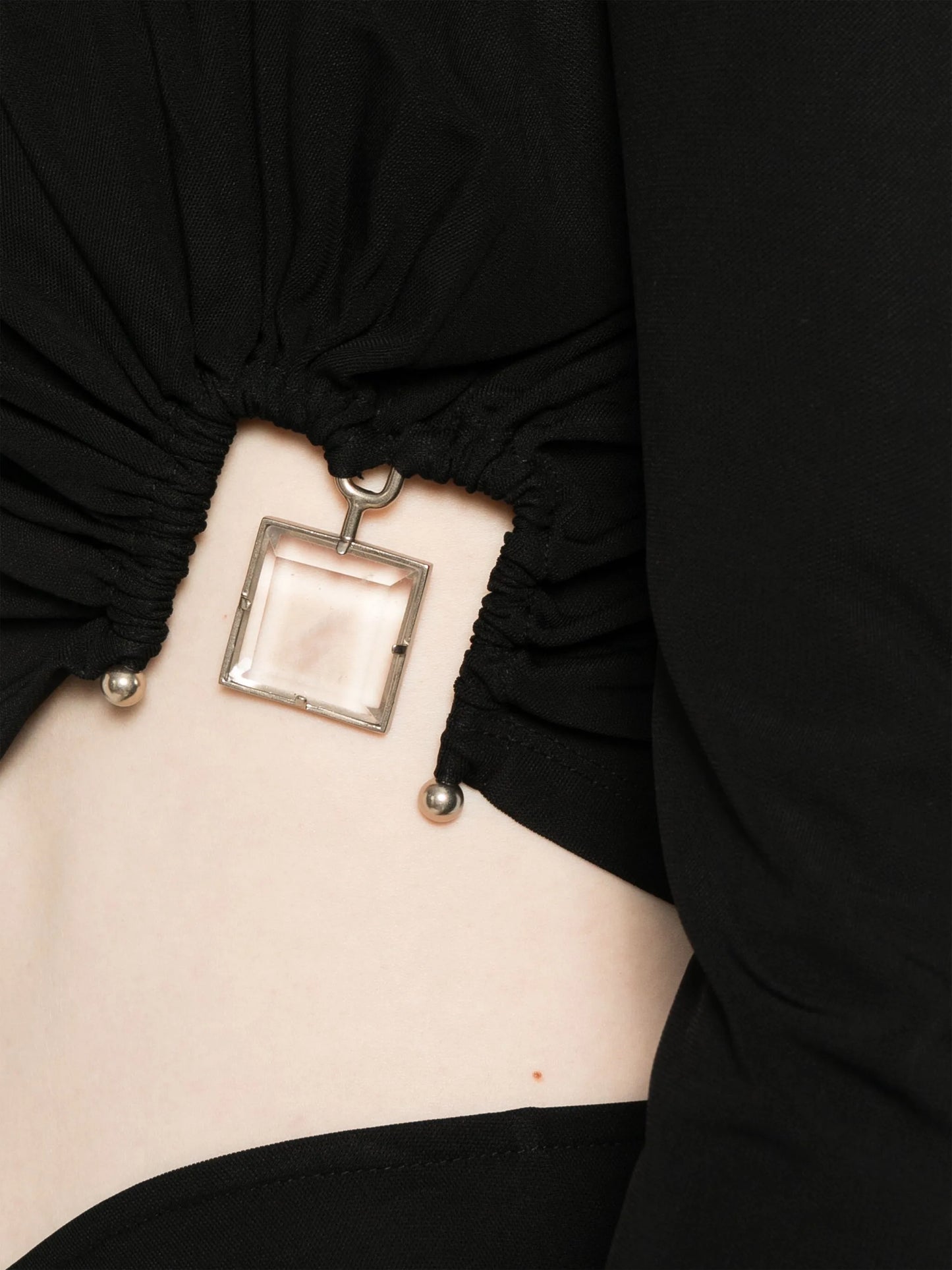 bezel-quartz long-sleeve top