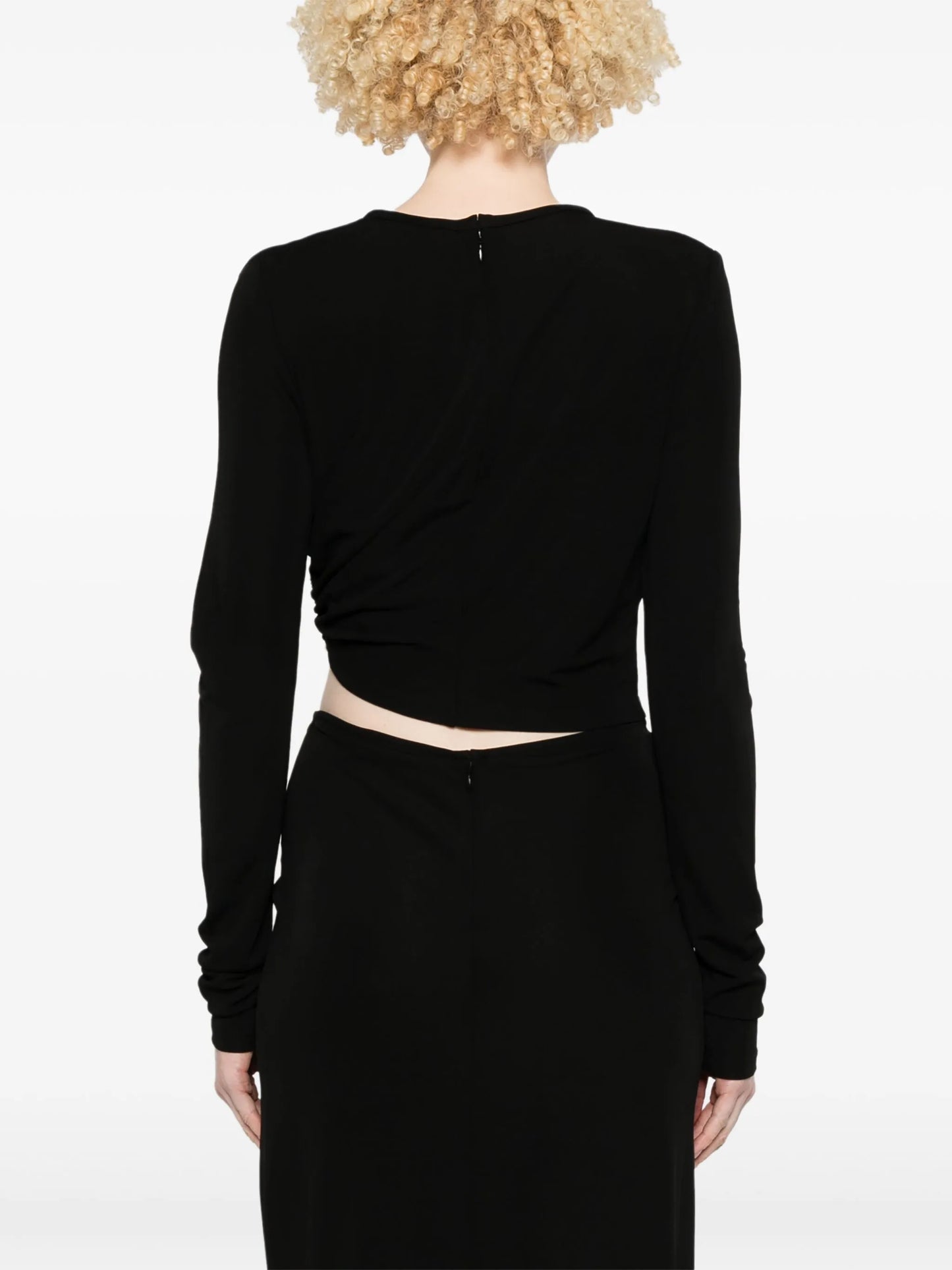 bezel-quartz long-sleeve top