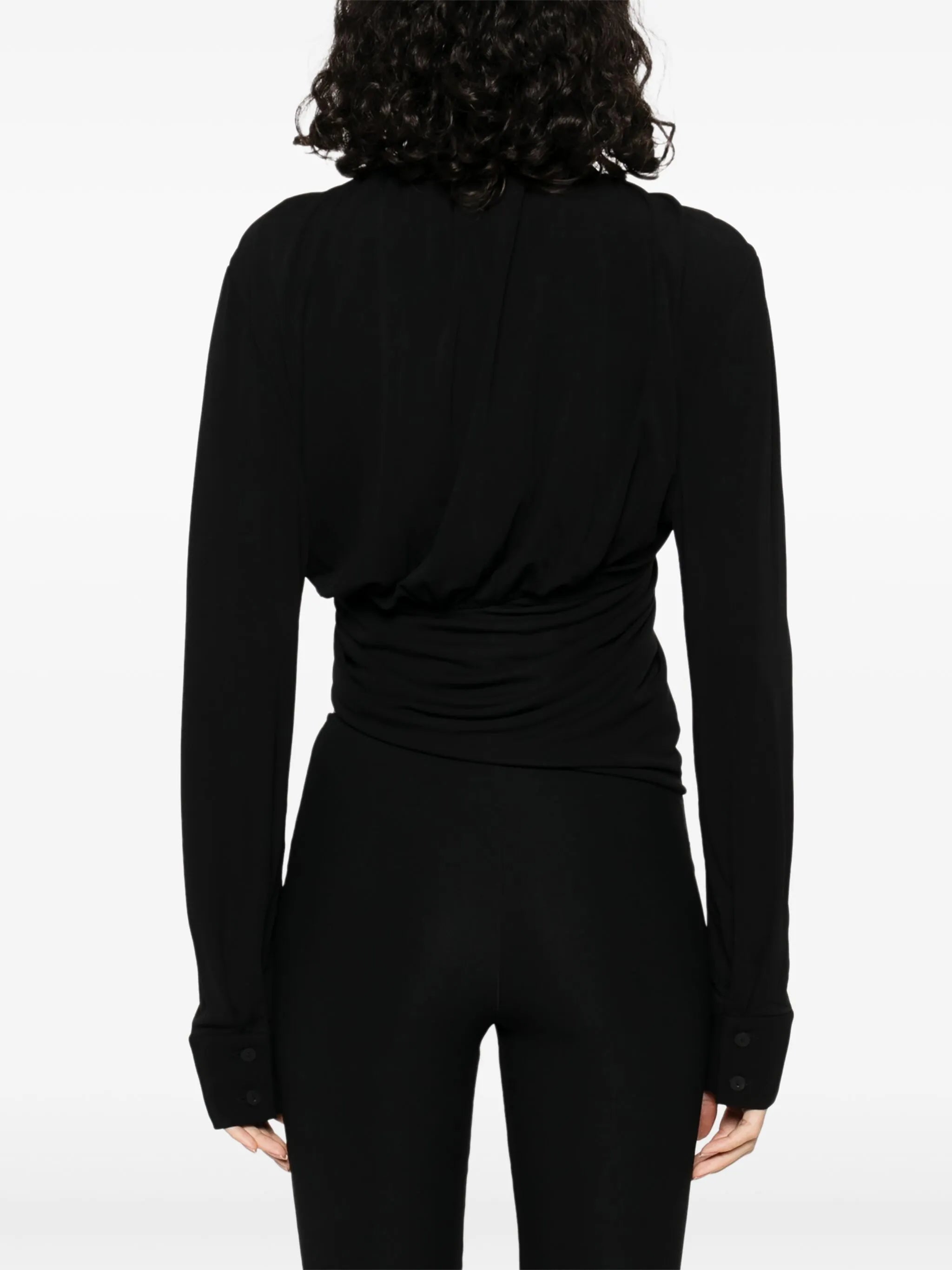 lavalliere jersey top
