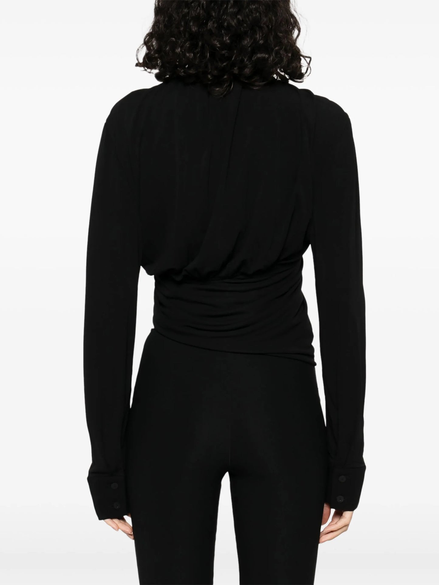 lavalliere jersey top