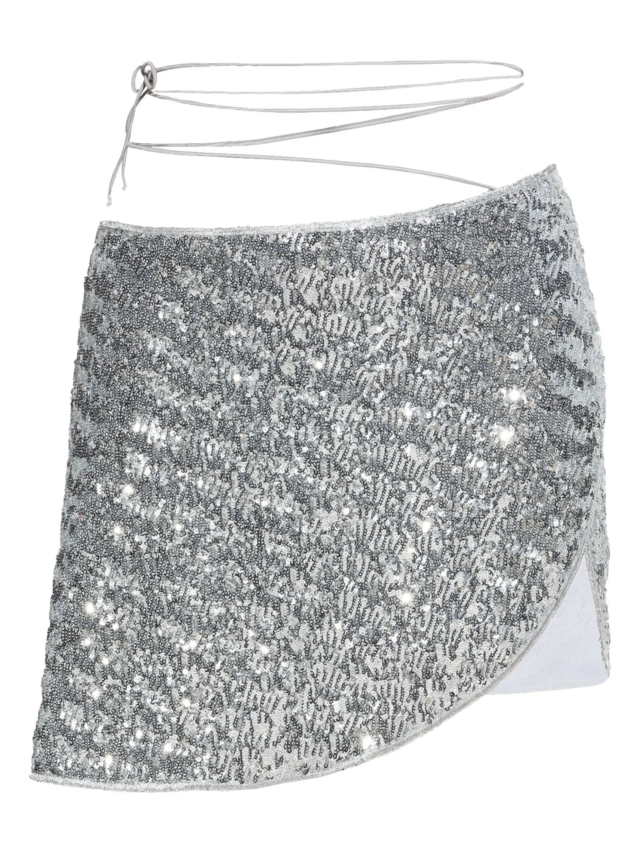 sequinned beach cover-up