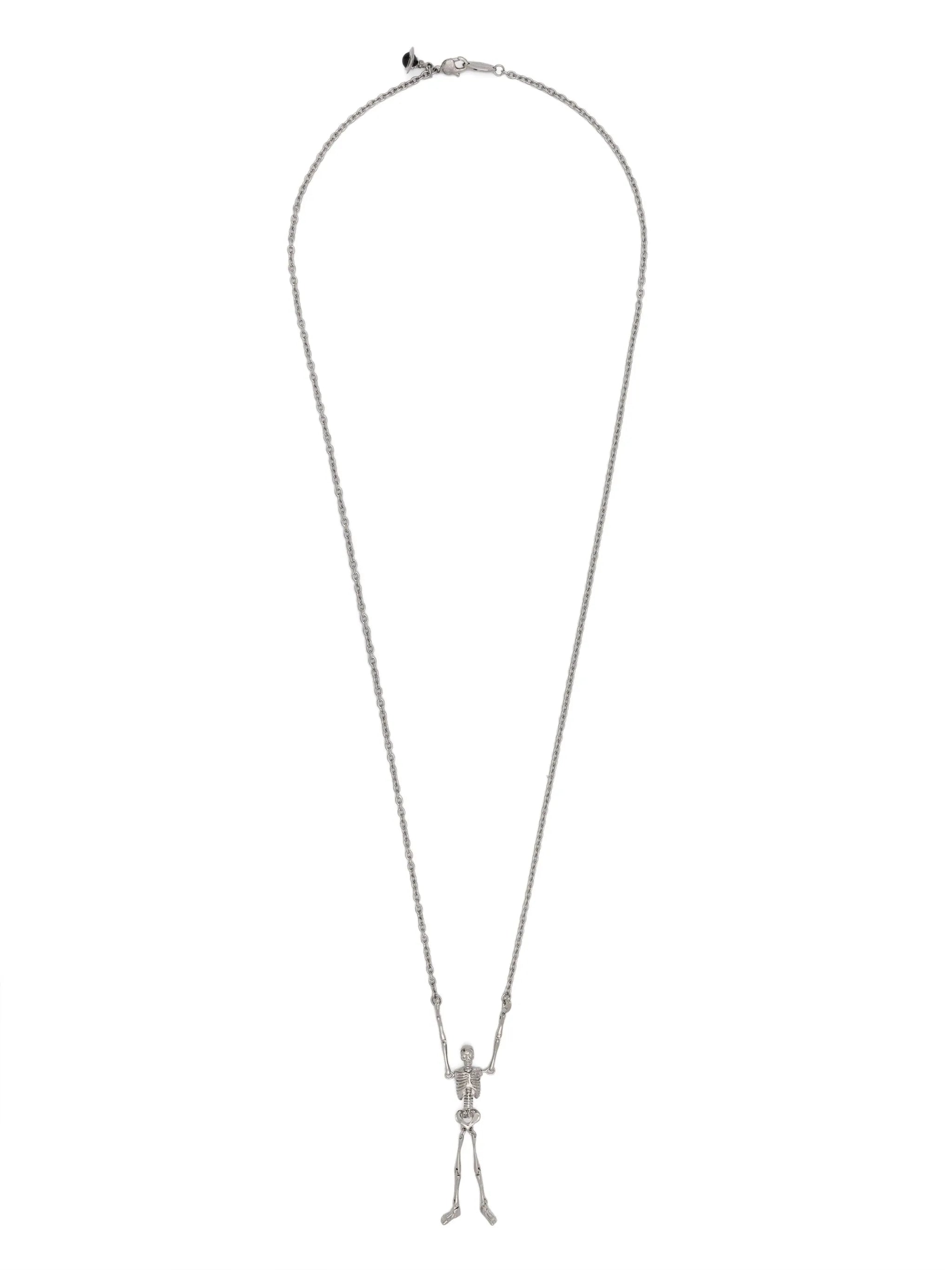 skeleton long necklace
