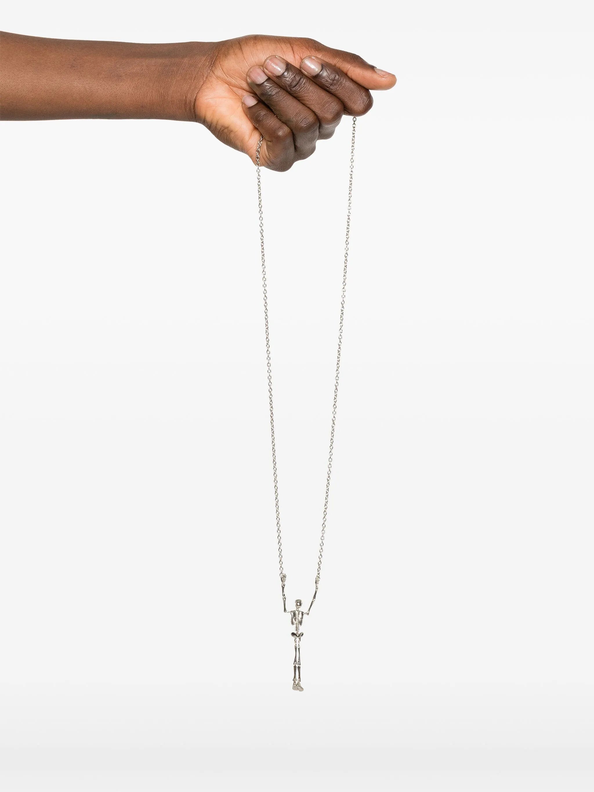 skeleton long necklace