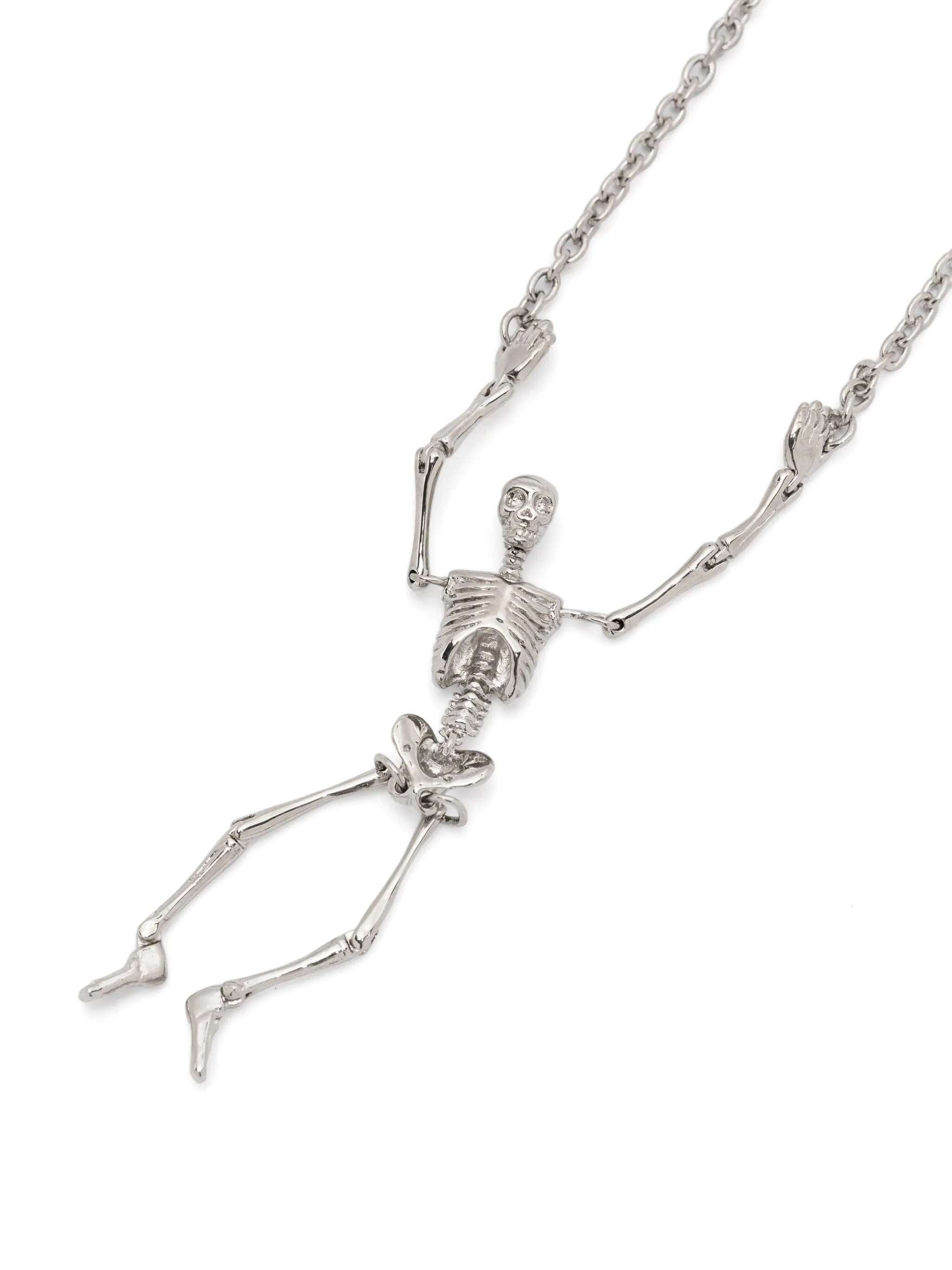skeleton long necklace