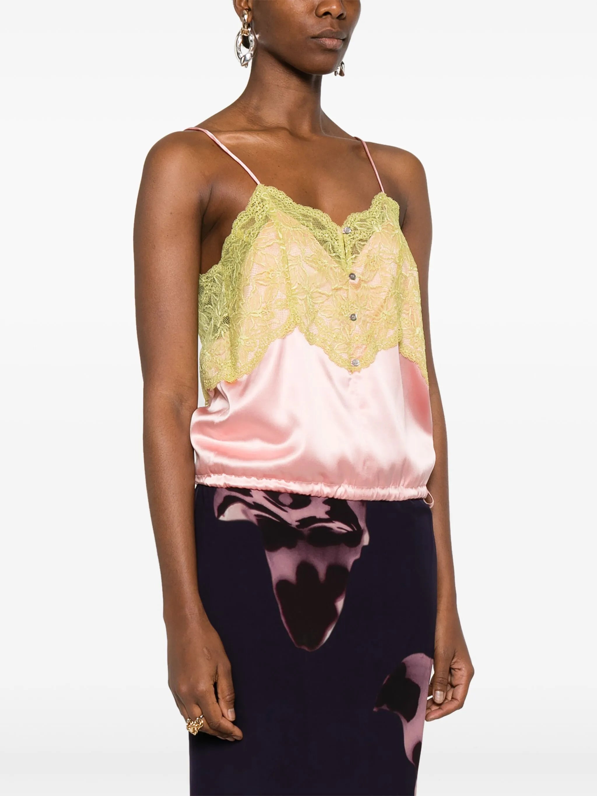 floral-lace top