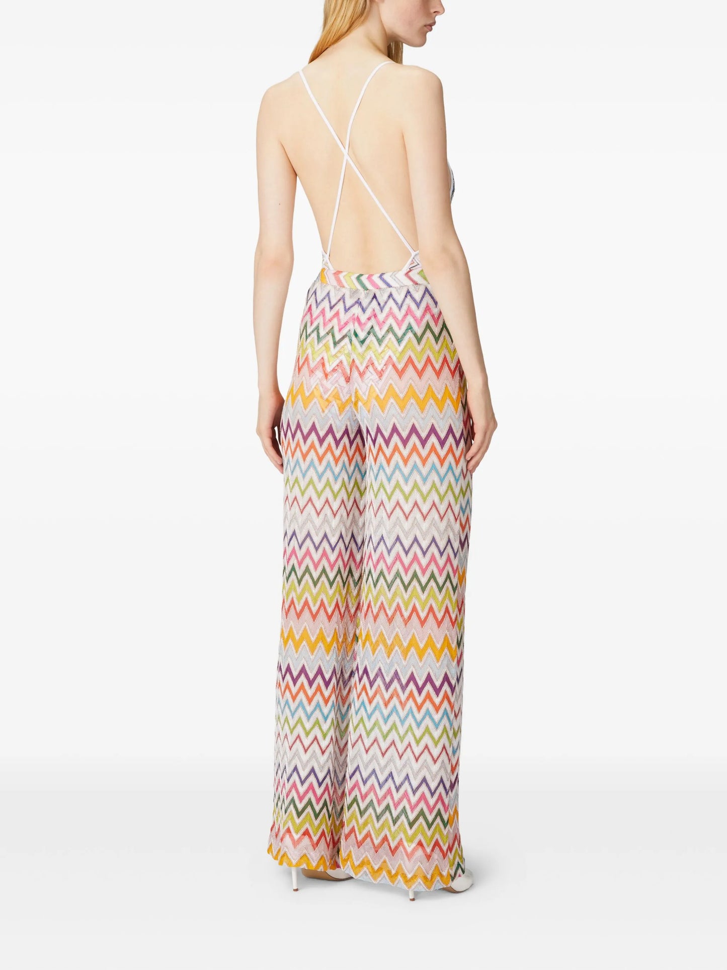 Zigzag-pattern trousers