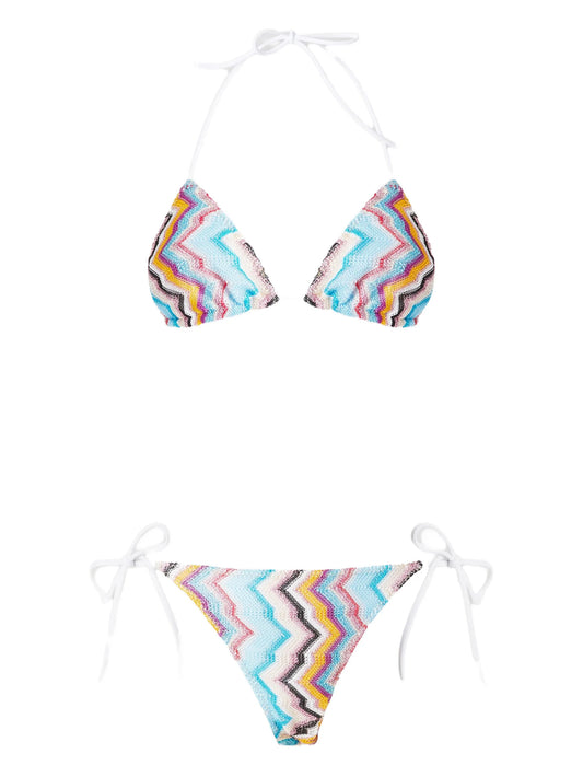 zigzag-pattern bikini