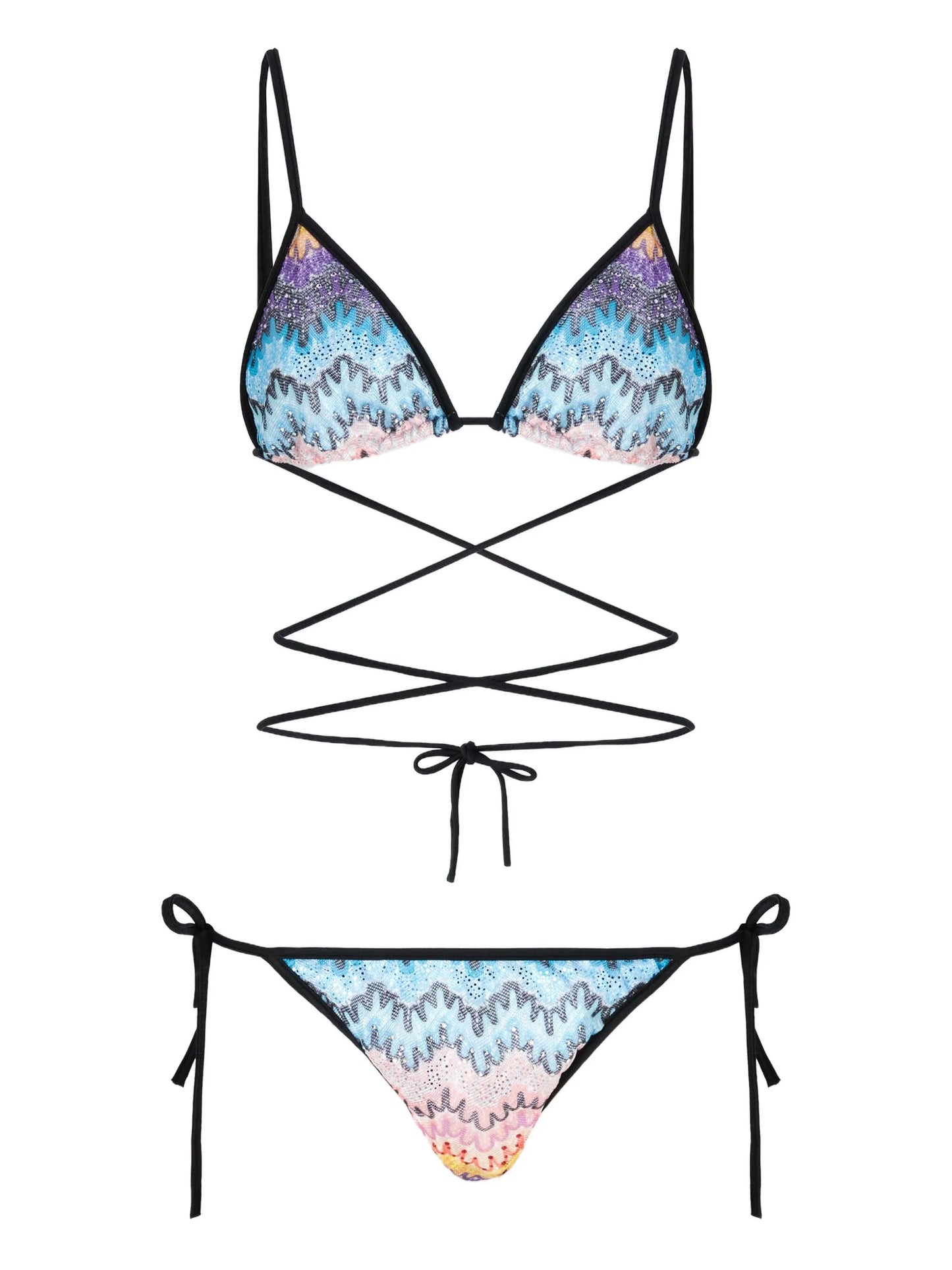 zigzag-pattern bikini