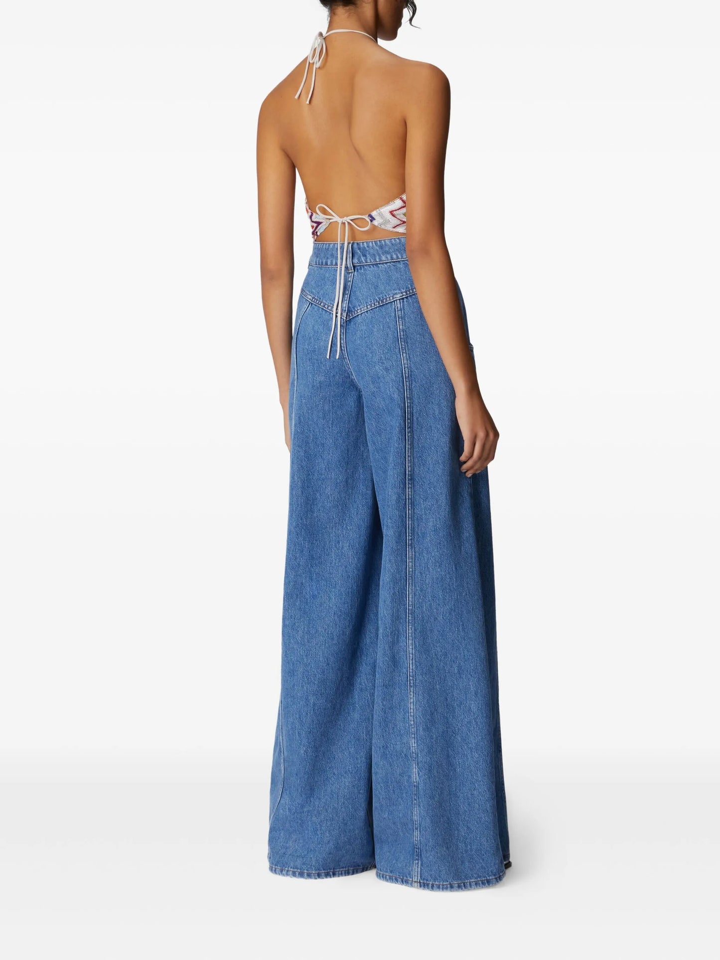 Zigzag halterneck top