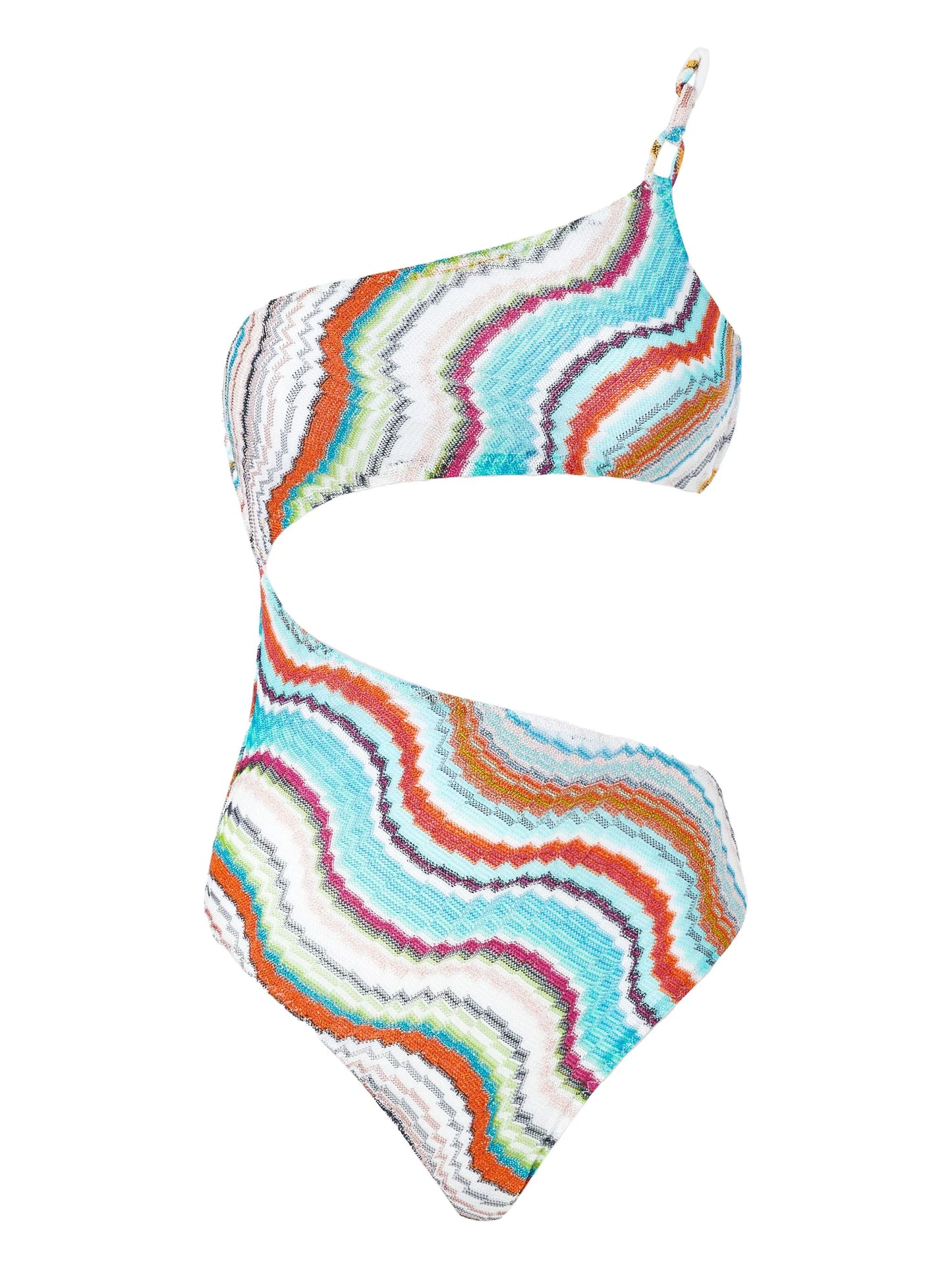 zigzag-woven swimsuit