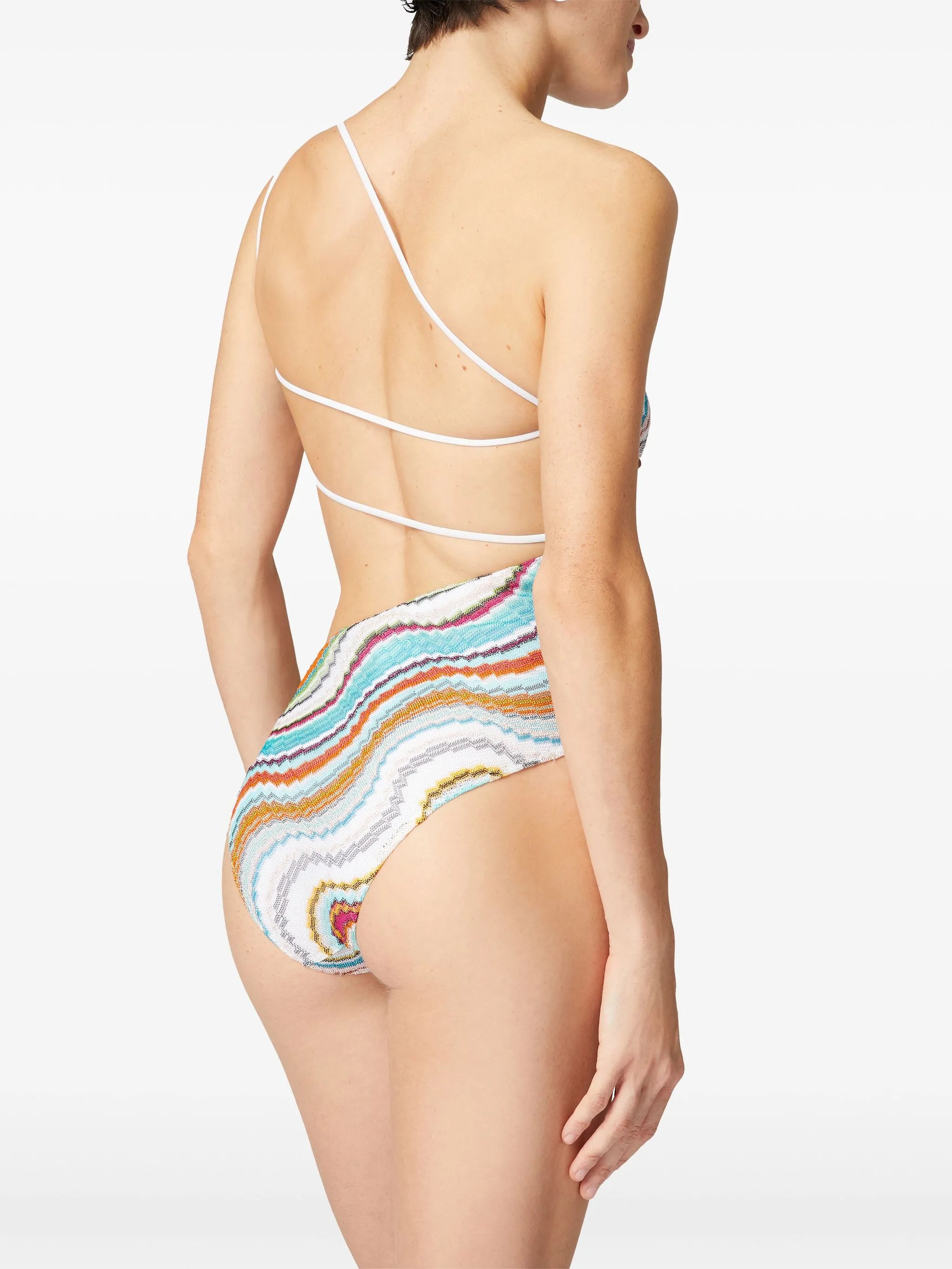 zigzag-woven swimsuit