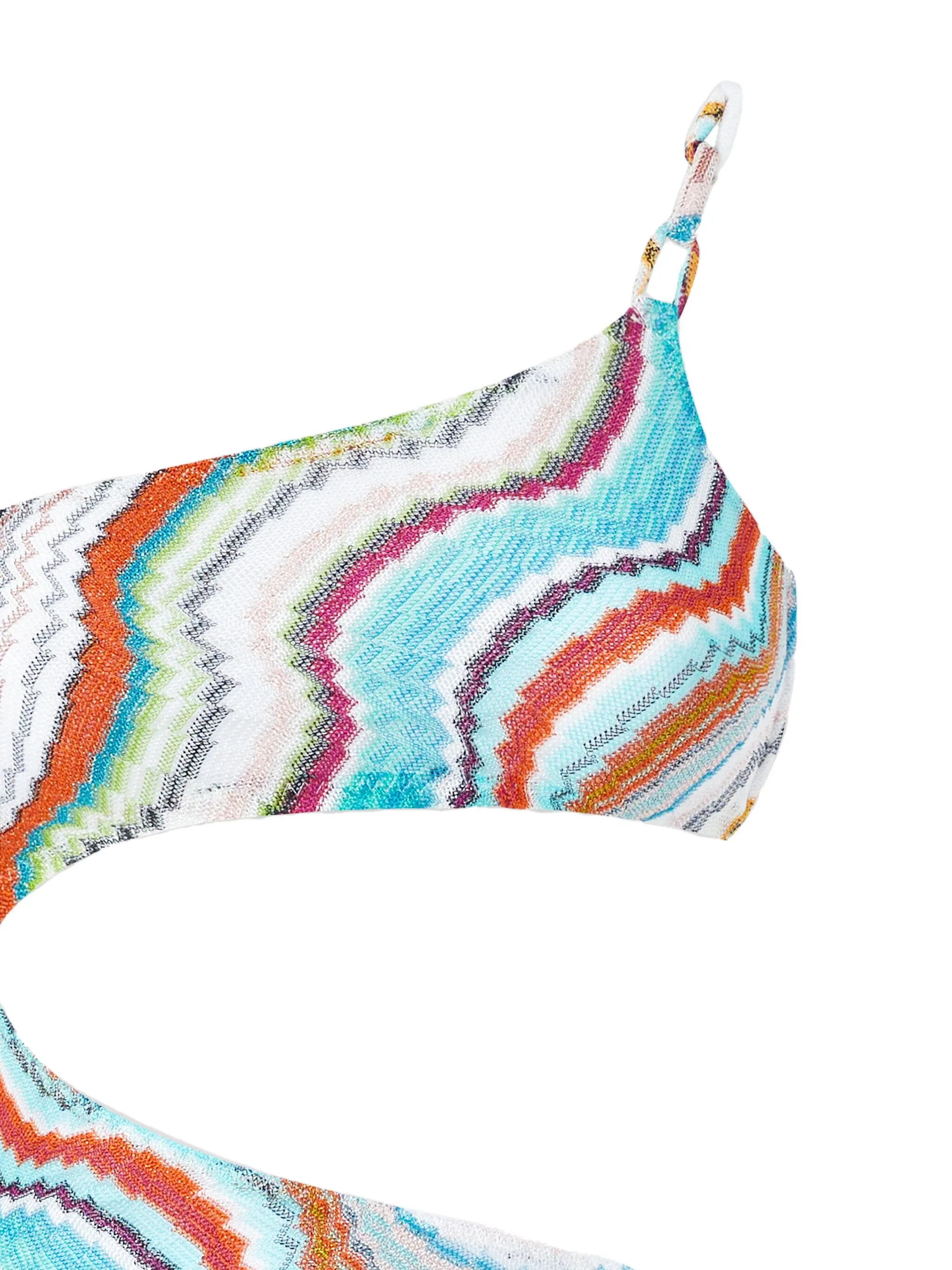 zigzag-woven swimsuit