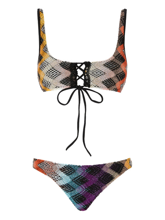zigzag-pattern bikini