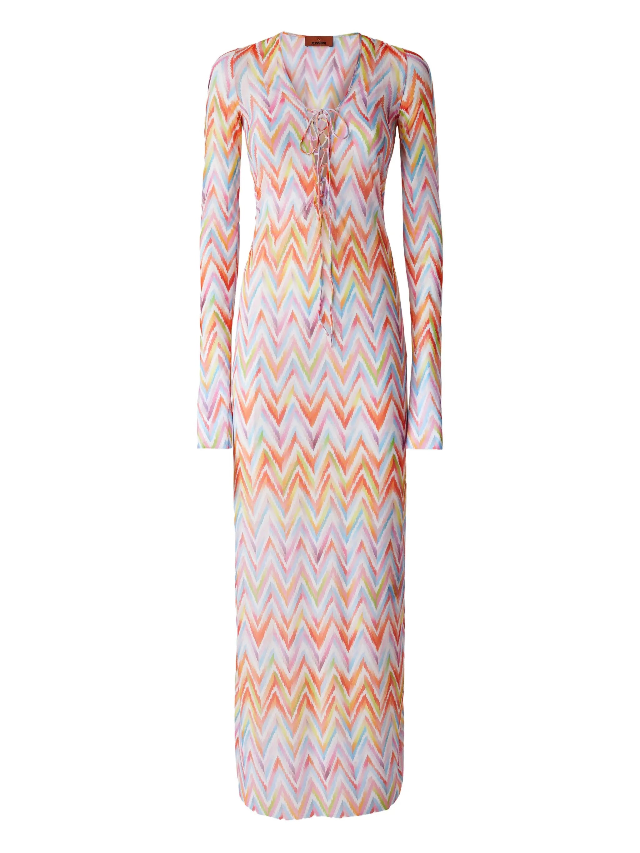 zigzag-pattern dress