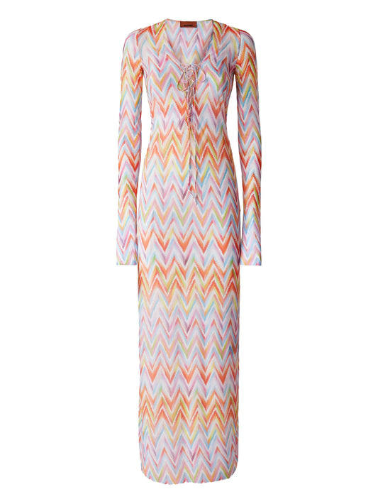 zigzag-pattern dress