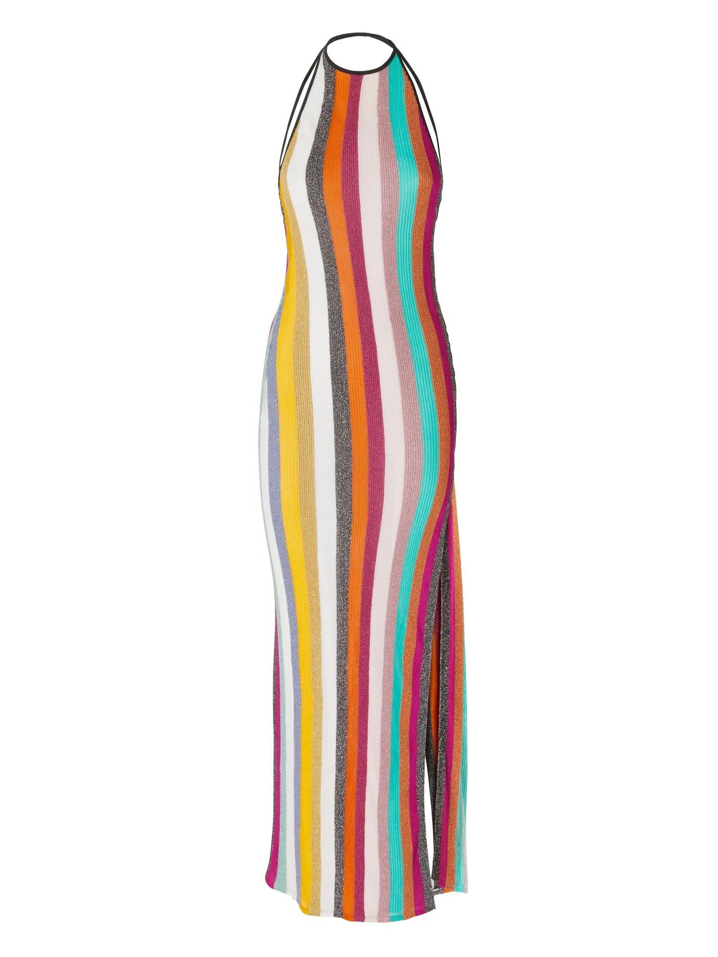 striped maxi dress