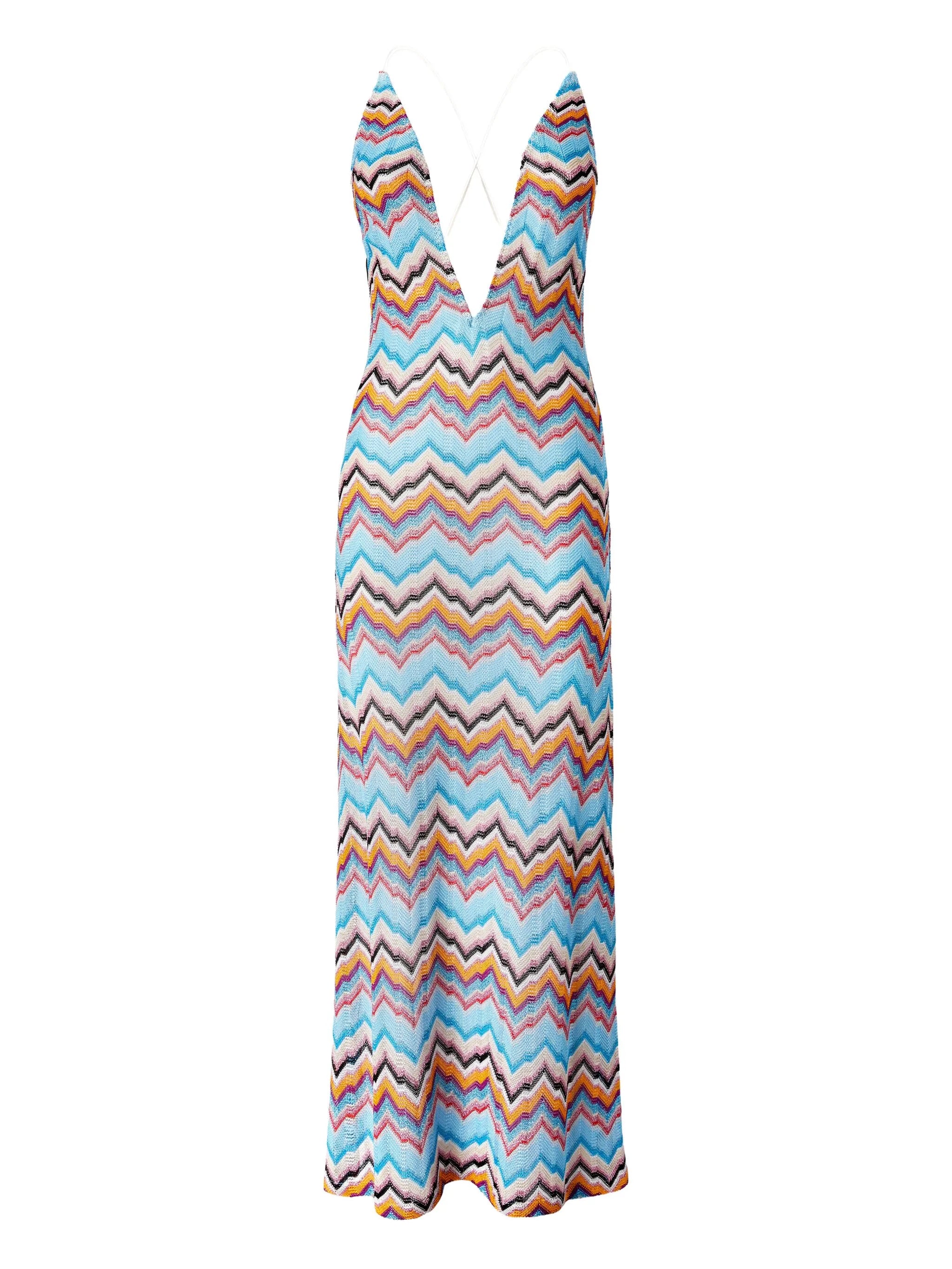 zigzag-pattern dress