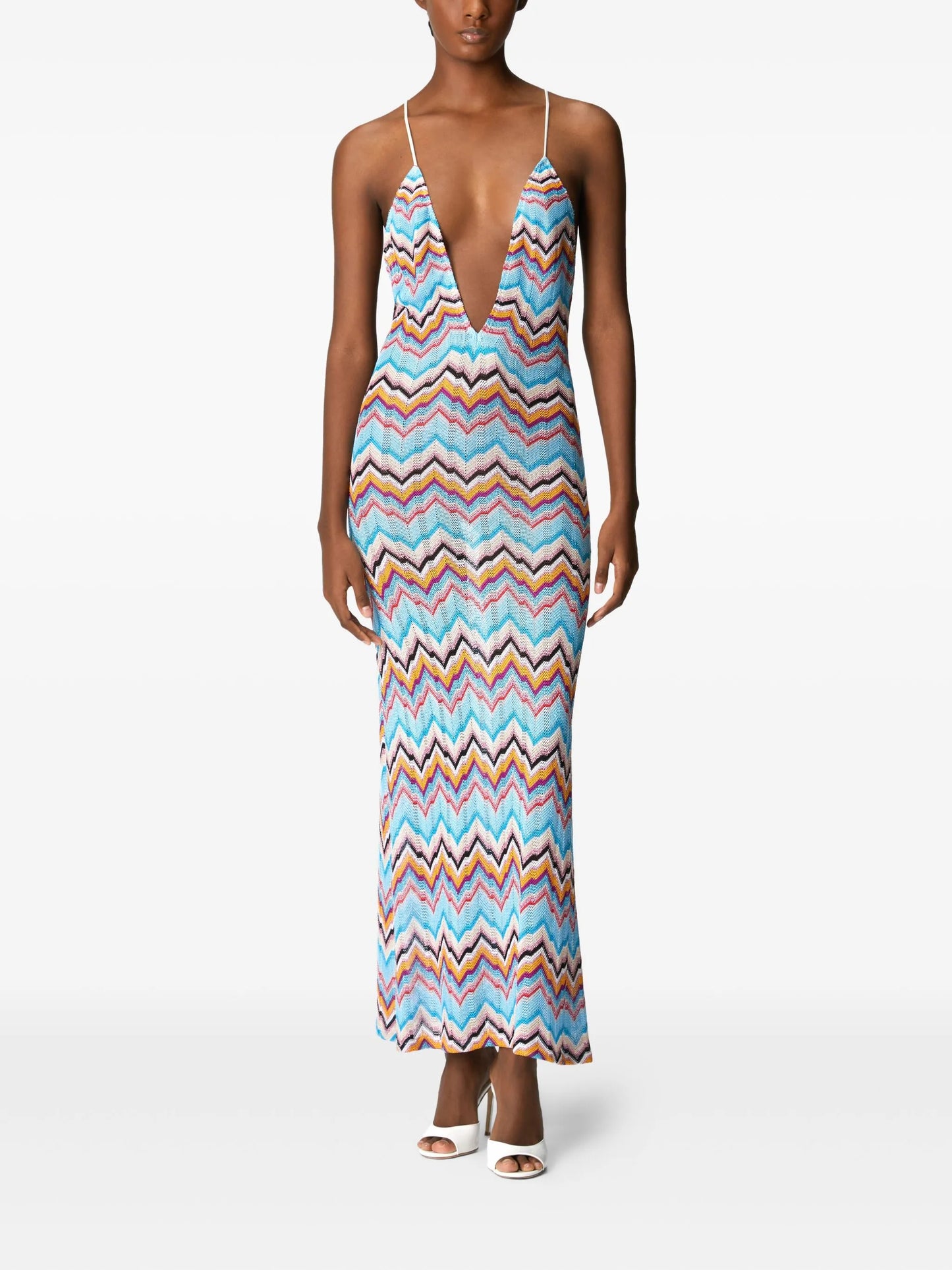 zigzag-pattern dress