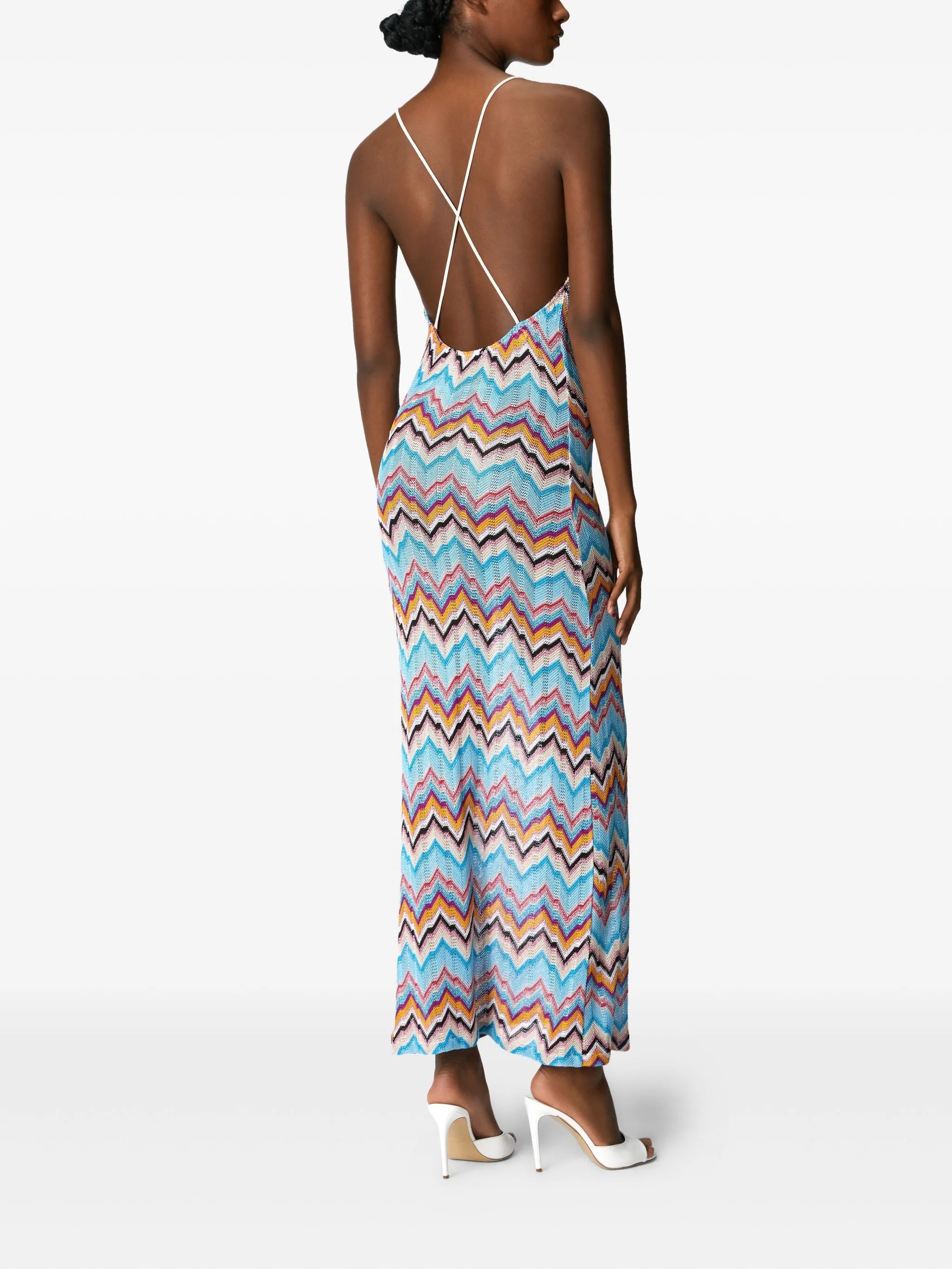 zigzag-pattern dress