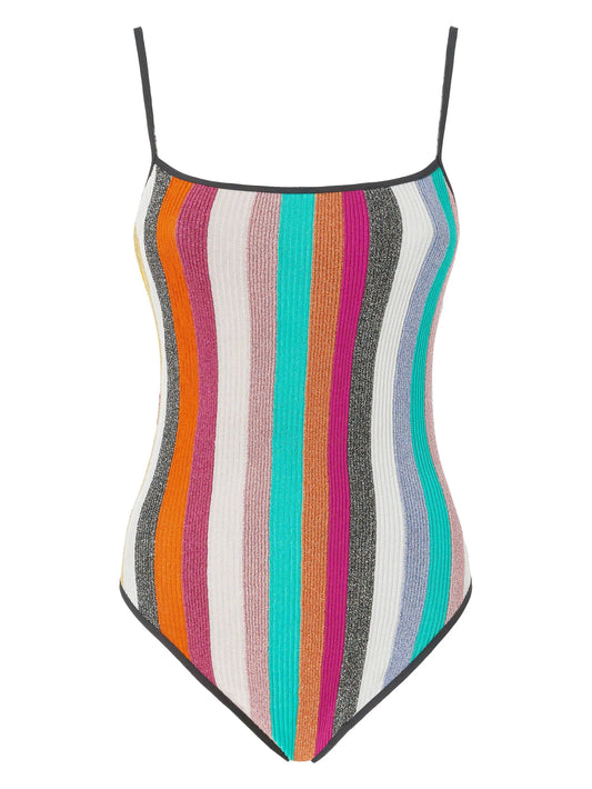 striped swimsuit