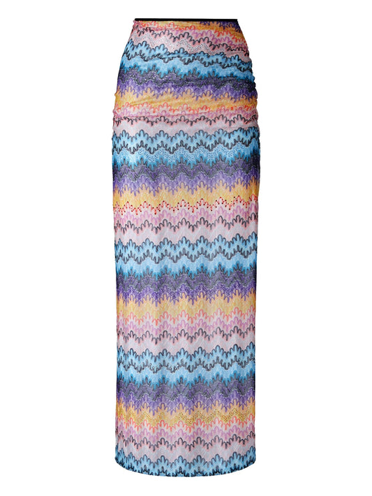 sheer maxi skirt